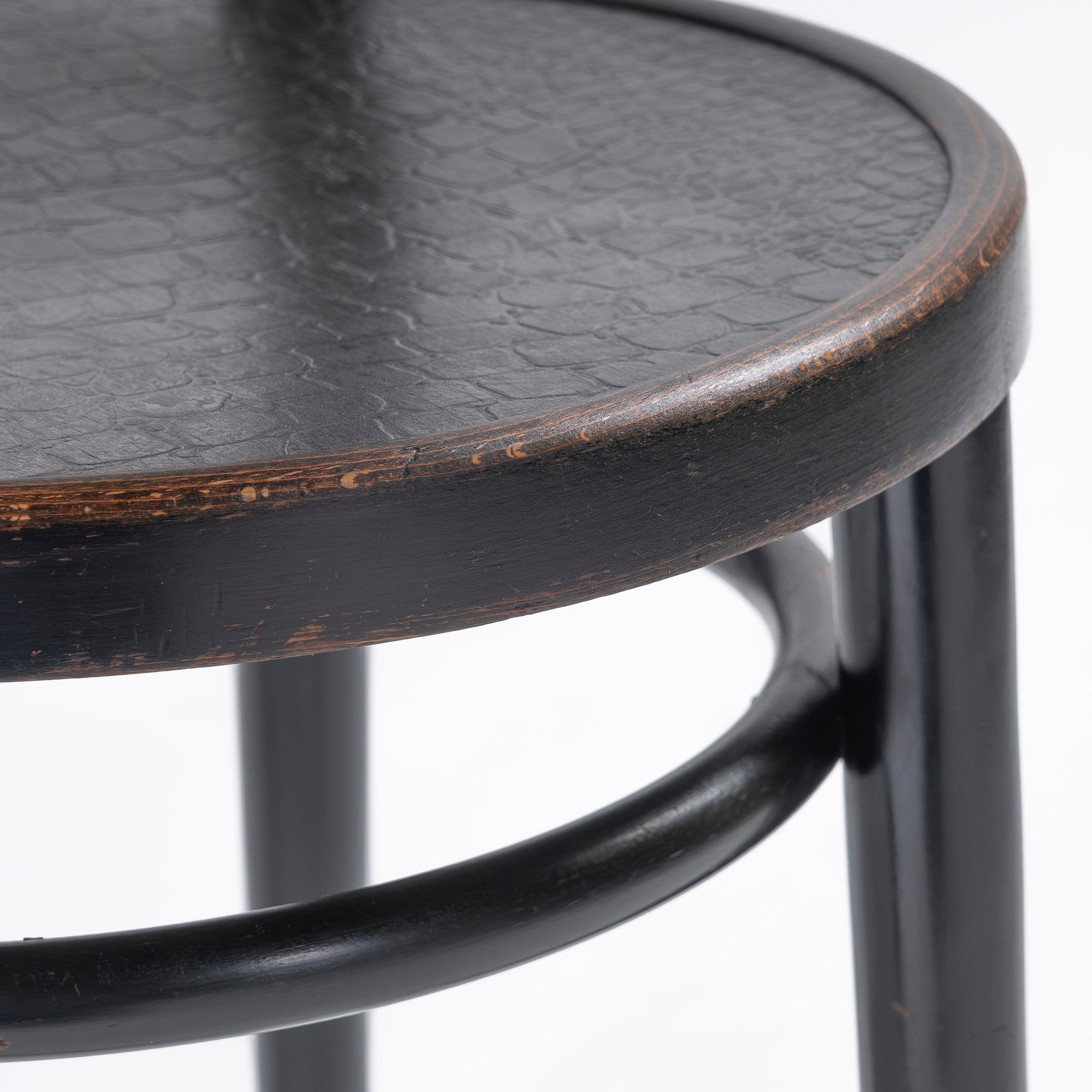 ダイニングチェア トーネット THONET 1930s ベントウッドチェア クロコパネル(3) ポーランド製 ビーチ材 ◆希少◆ 曲木 アンティーク