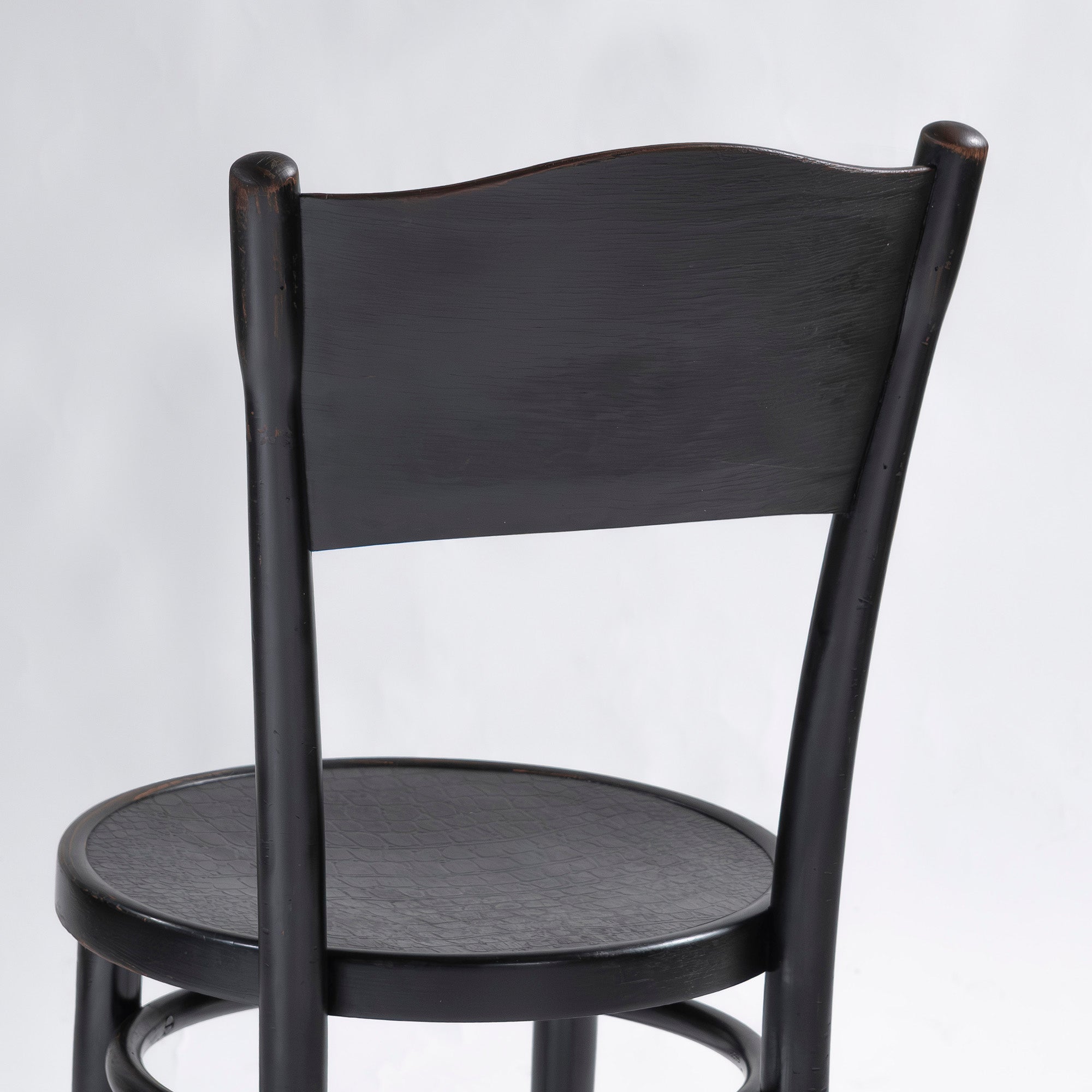 ダイニングチェア トーネット THONET 1930s ベントウッドチェア クロコパネル(3) ポーランド製 ビーチ材 ◆希少◆ 曲木 アンティーク
