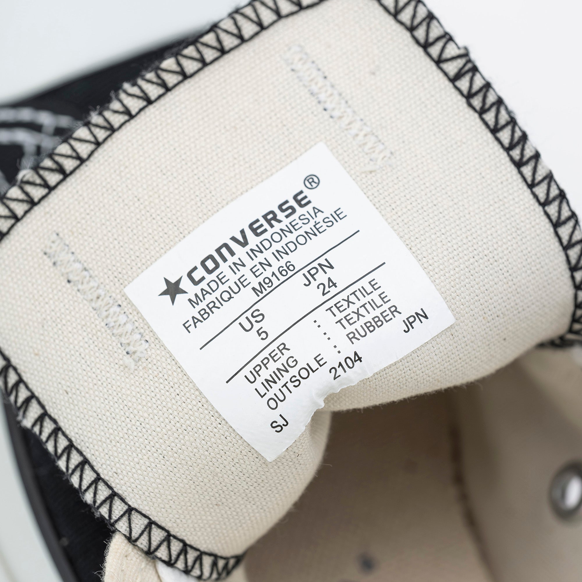 コンバース オールスター CONVERSE ALL STAR M9166 ローカット ブラック 24cm 定番スニーカー【美品・箱付】