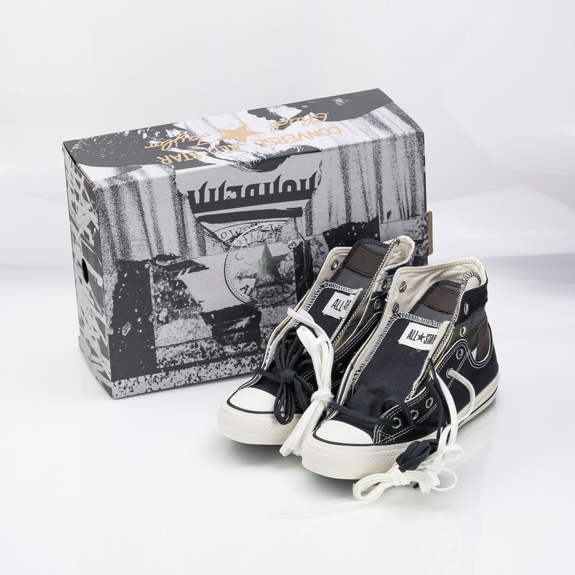コンバース CONVERSE オールスター 100 河村康輔 コラボモデル ハイカット ブラック 25cm 限定モデル【美品・箱付】