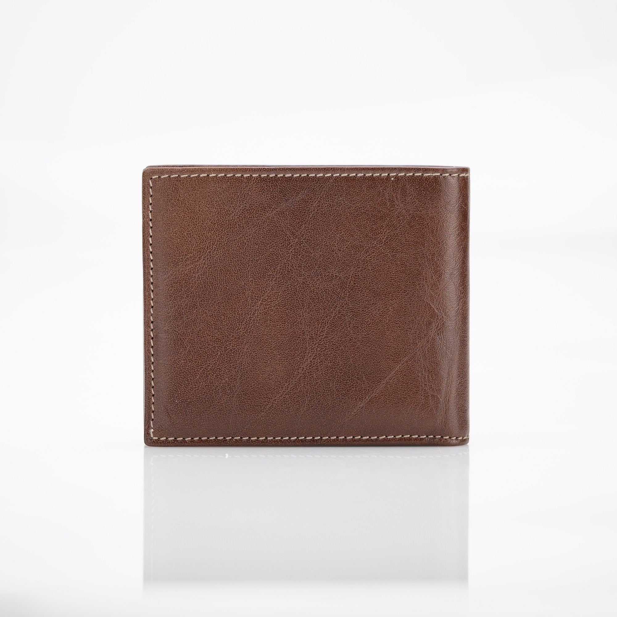 グッチ GUCCI 二つ折り 札入れ レザー ウォレット ブラウン ロゴ刻印 メンズ 【美品・箱付】