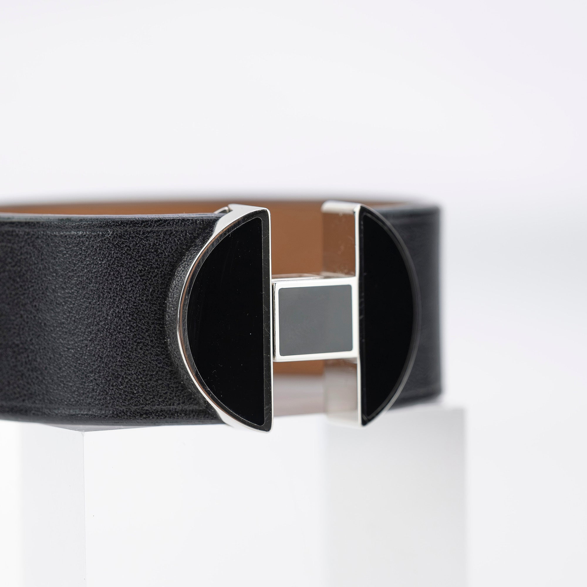 エルメス HERMES エルメス2002 ブレスレット C刻印 2018年製 T2 レザーカフ H金具 【箱付】