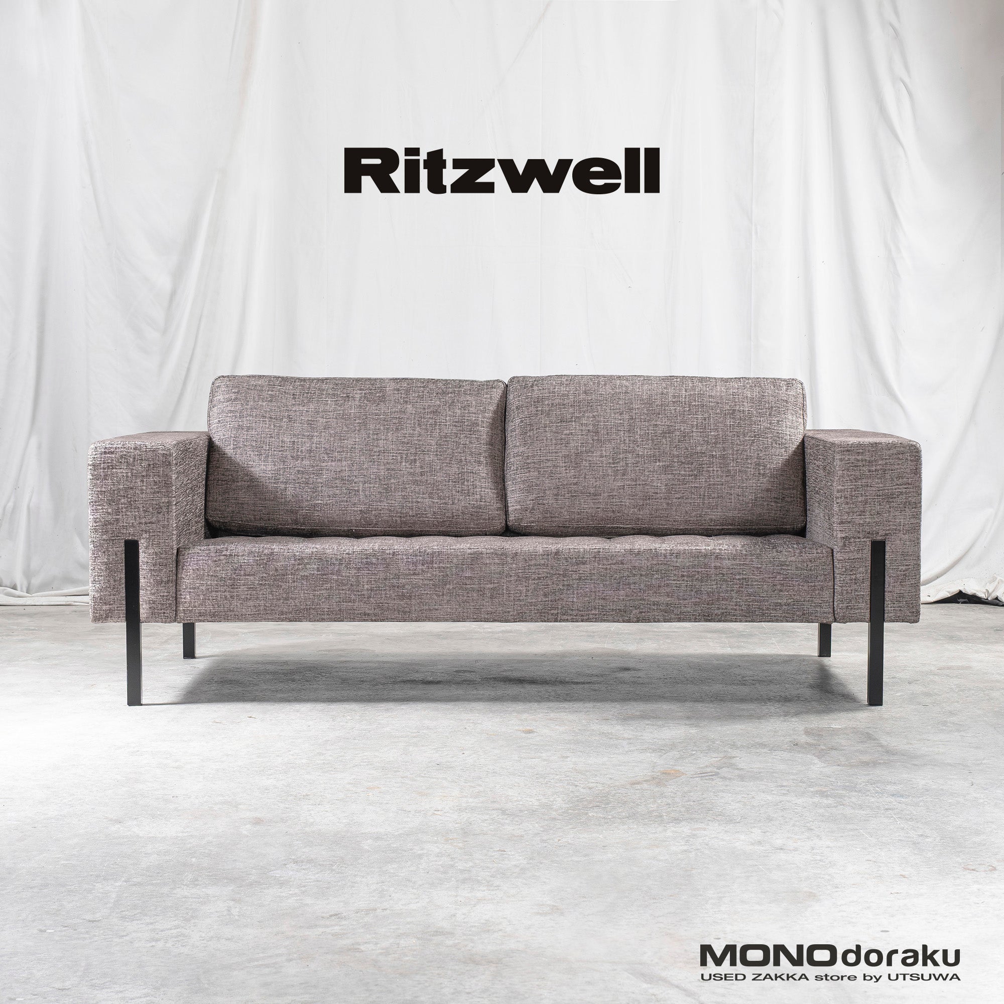 ソファ リッツウェル Ritzwell AVENUE アヴェニュー 3Pソファ ◆展示品◆ モダンデザイン シンプルモダン 北欧 3人掛け 3シーターソファ