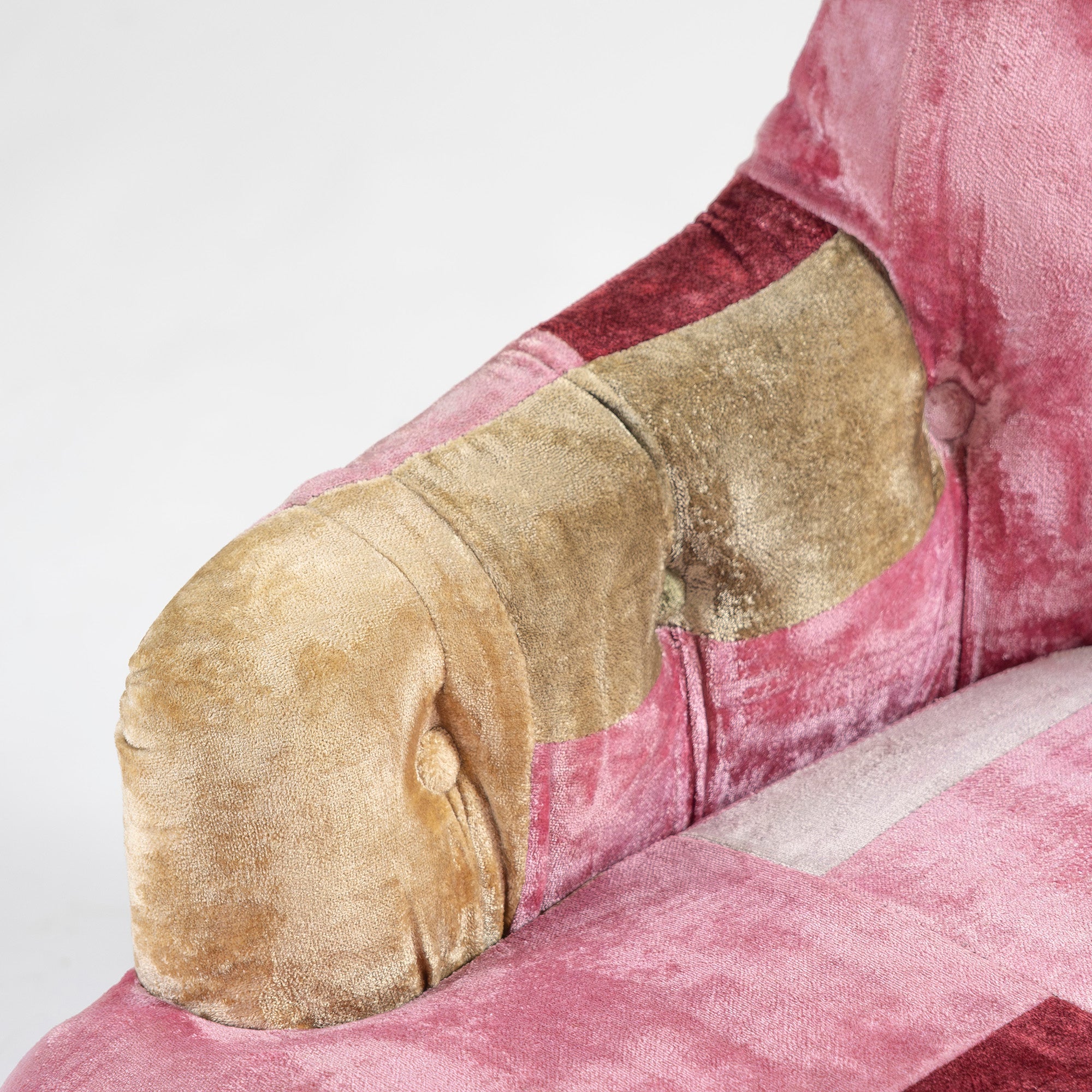 ソファ ハロ HALO ANNE CHAIR アンチェア ベルベット パッチワーク ボヘミアン 英国アンティーク風 クラシック ラウンジチェア 1Pソファ