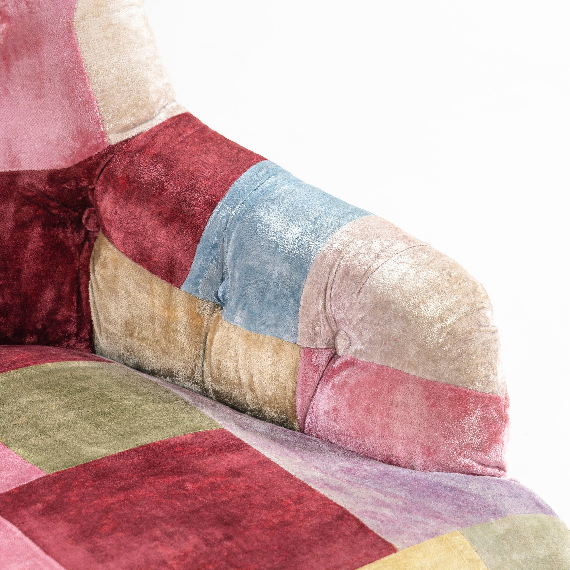 ソファ ハロ HALO ANNE CHAIR アンチェア ベルベット パッチワーク ボヘミアン 英国アンティーク風 クラシック ラウンジチェア 1Pソファ