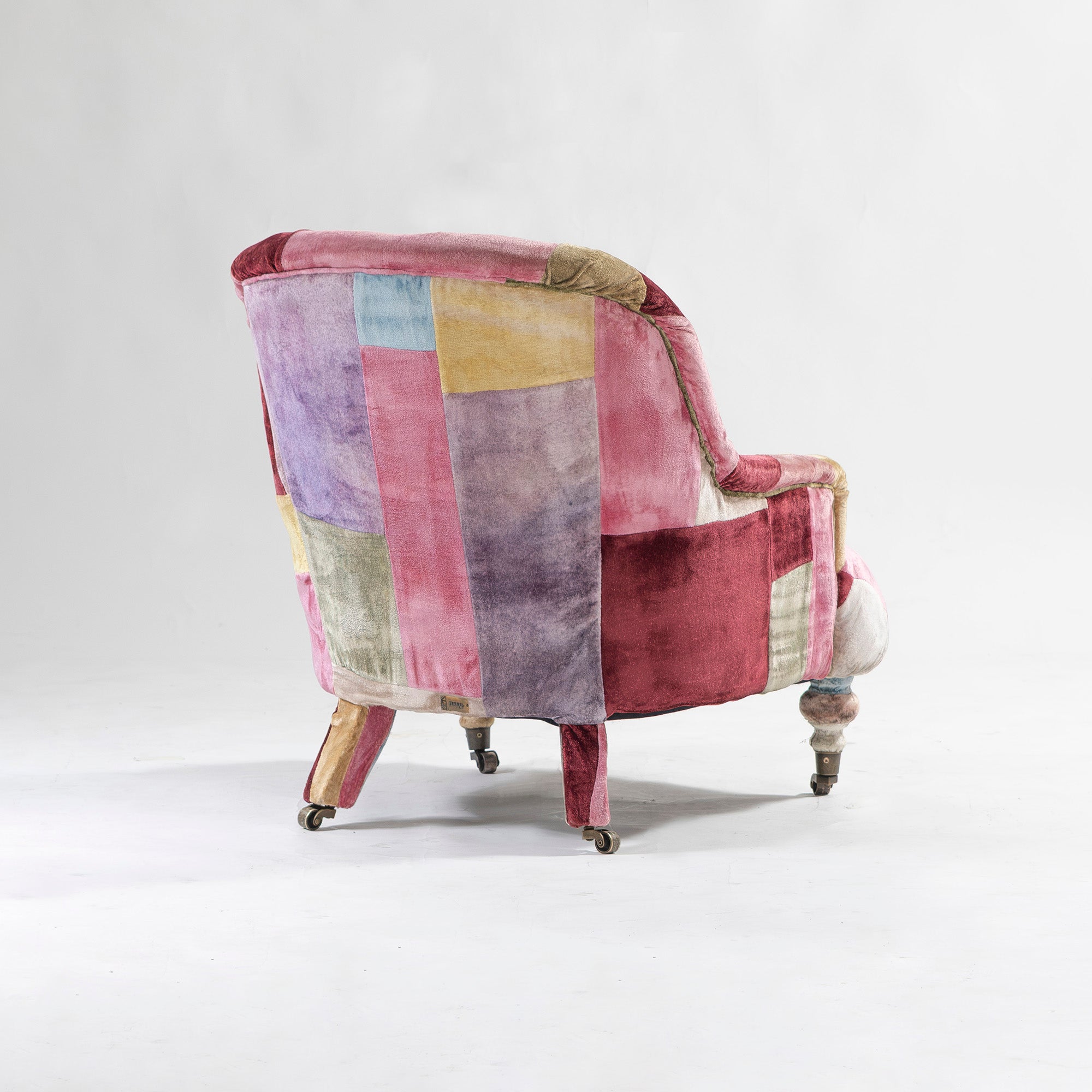 ソファ ハロ HALO ANNE CHAIR アンチェア ベルベット パッチワーク ボヘミアン 英国アンティーク風 クラシック ラウンジチェア 1Pソファ