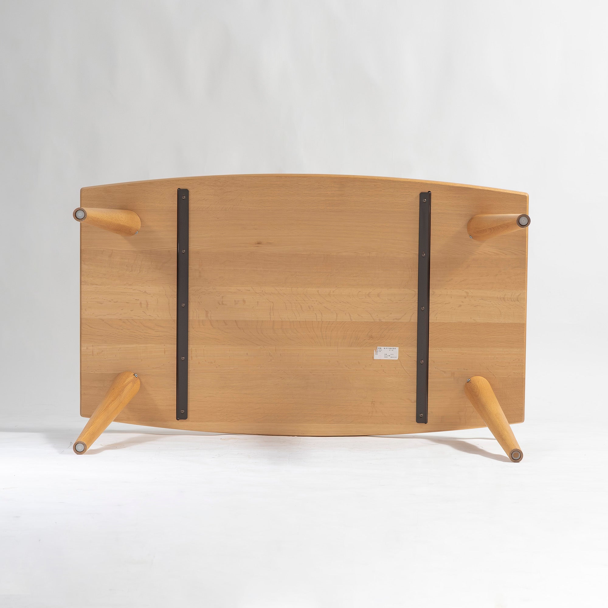 ダイニングテーブル 柏木工 オーダーテーブルシリーズ 幅135cm ナラ無垢材 オーク無垢材 樽型天板 天然木 北欧 和モダン ナチュラル 4人用