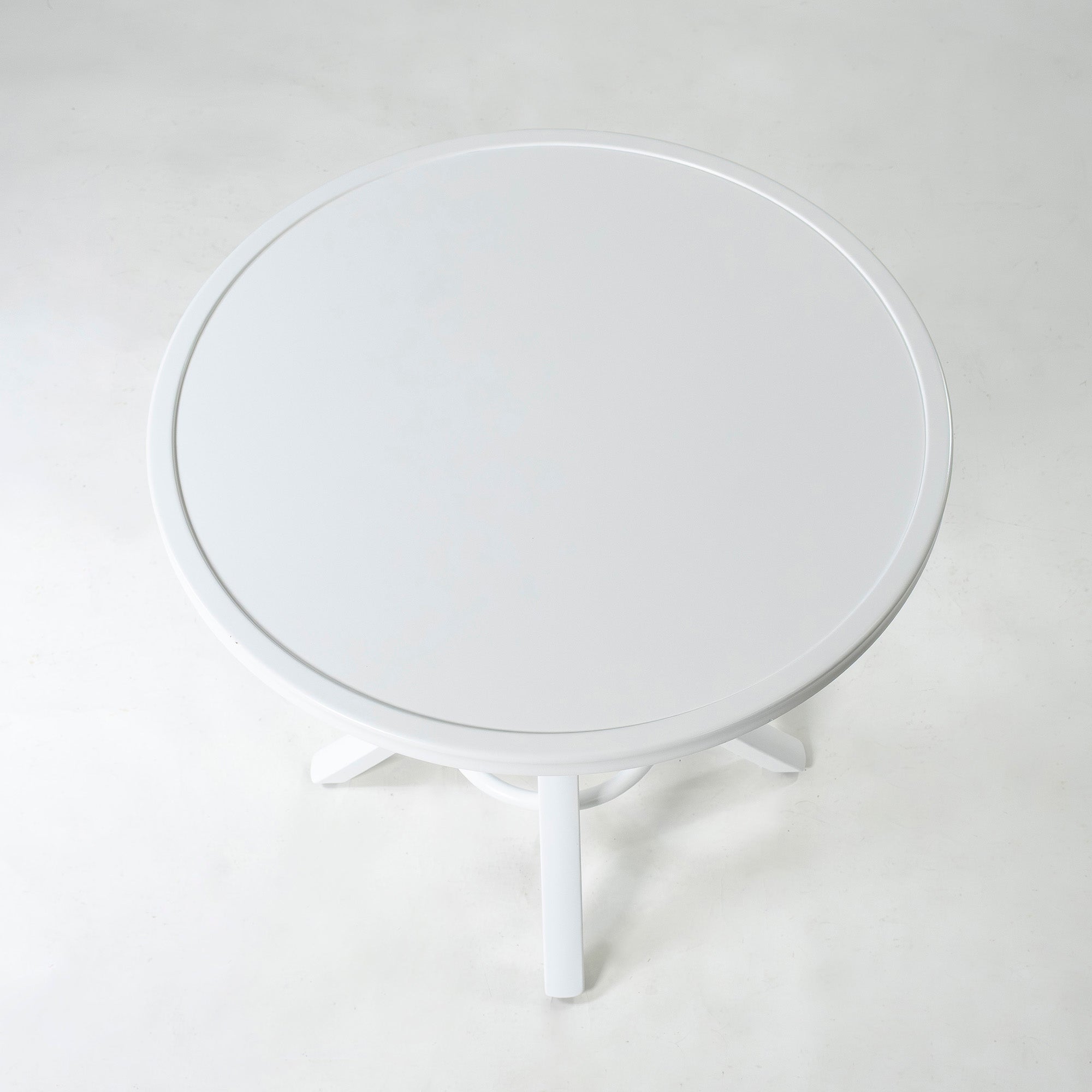 ダイニングテーブル 秋田木工 T-130 カフェテーブル 75cm ブナ材 曲木 ベントウッド 丸テーブル ホワイト ナチュラル 北欧モダン シンプル