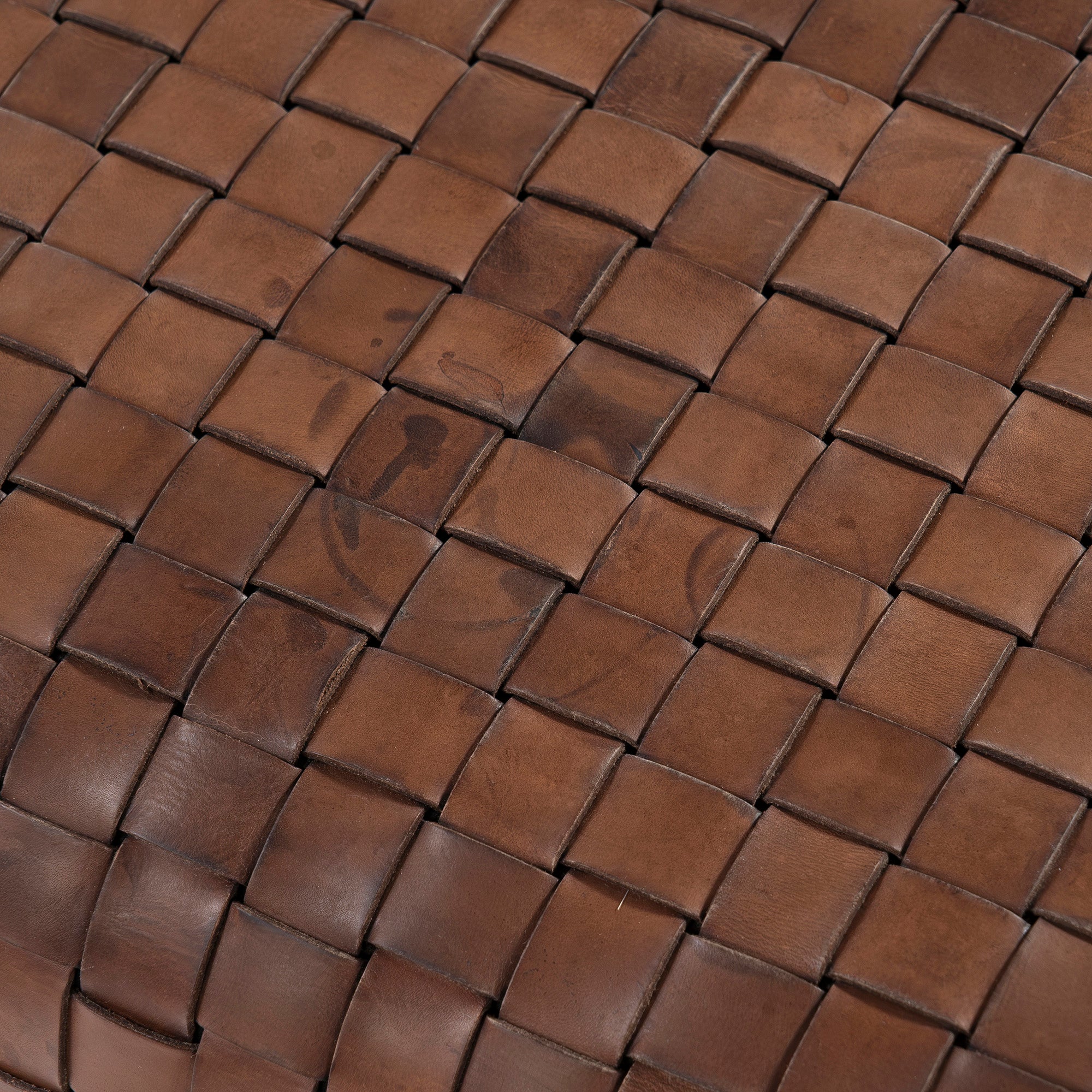 スツール アルテ・エ・クオイオ ARTE&CUOIO DAMA レザースツール スクエア サドルレザー 本革 エンツォ・マーリ オットマン イタリアモダン