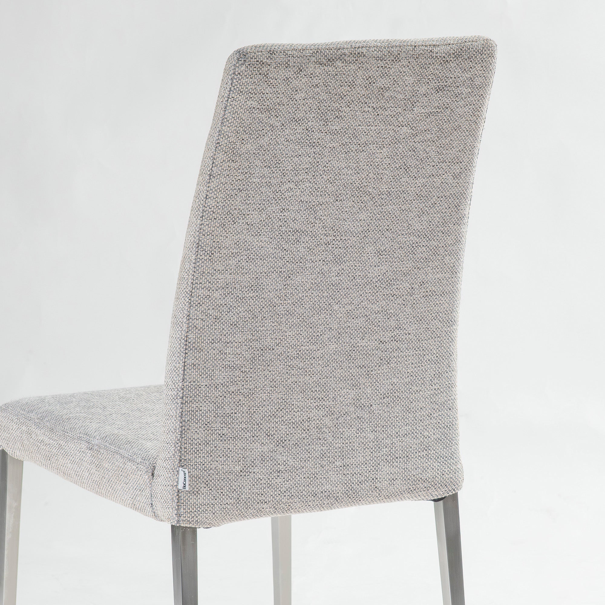 ダイニングチェア ボーコンセプト BoConcept NICO ニコ アームレスチェア グレー(4) ファブリック ステンレス脚 北欧モダン シンプルモダン