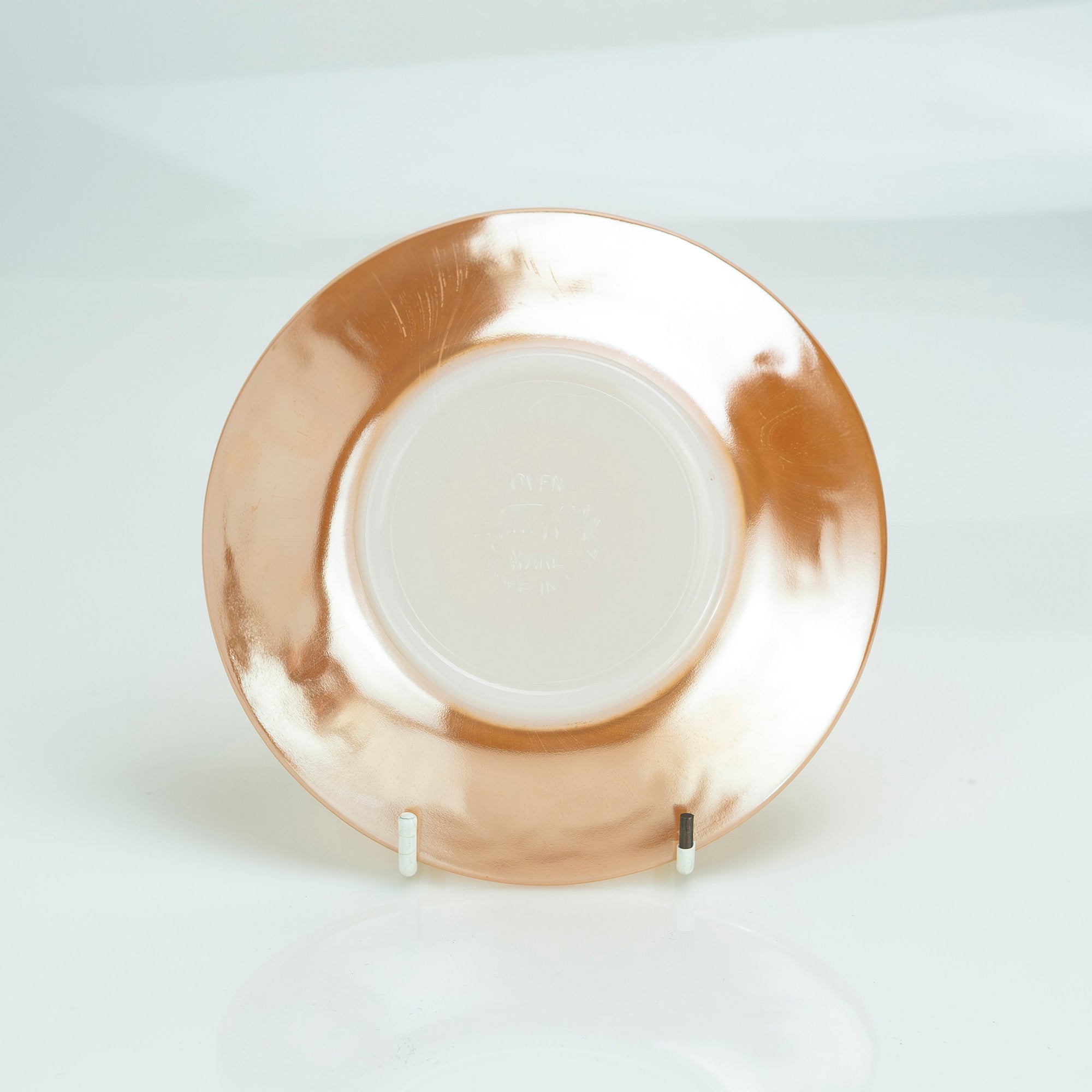 ファイヤーキング Fire-King ピーチラスター ローレル カップ&ソーサー ミルクガラス 1950~60年代 アメリカ製【ヴィンテージ】