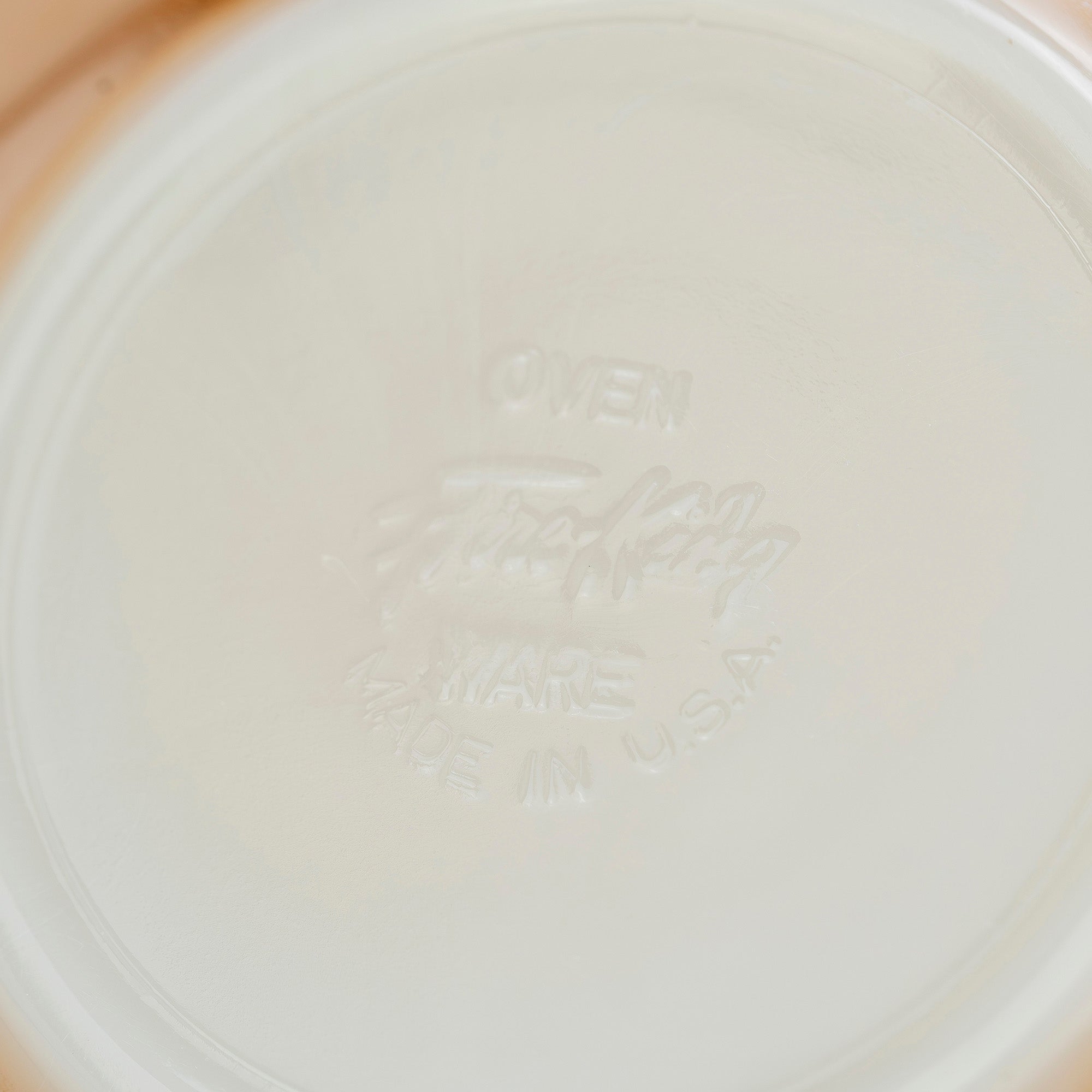 ファイヤーキング Fire-King ピーチラスター ローレル カップ&ソーサー ミルクガラス 1950~60年代 アメリカ製【ヴィンテージ】