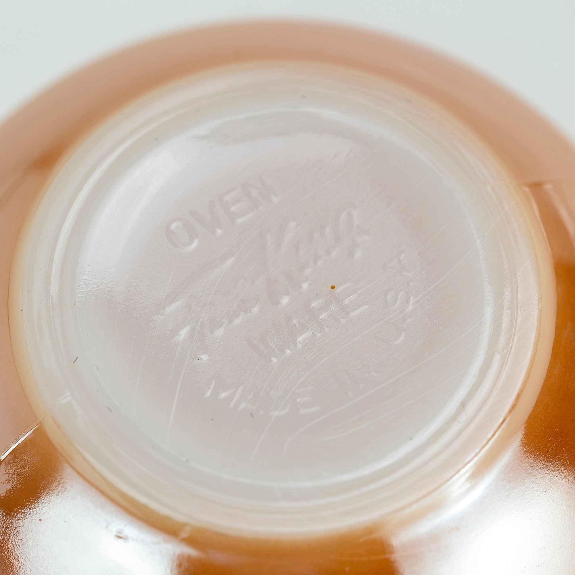 ファイヤーキング Fire-King ピーチラスター ローレル カップ&ソーサー ミルクガラス 1950~60年代 アメリカ製【ヴィンテージ】