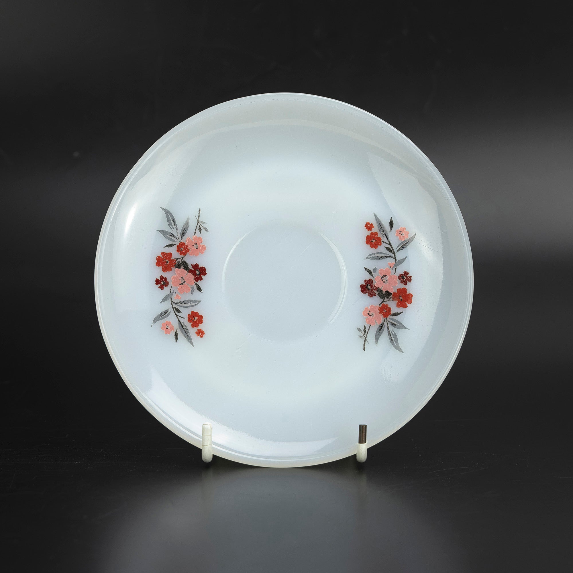 ファイヤーキング プリムローズ Fire-King Primrose カップ&ソーサー ミルクガラス 1950~60年代 アメリカ製【ヴィンテージ】