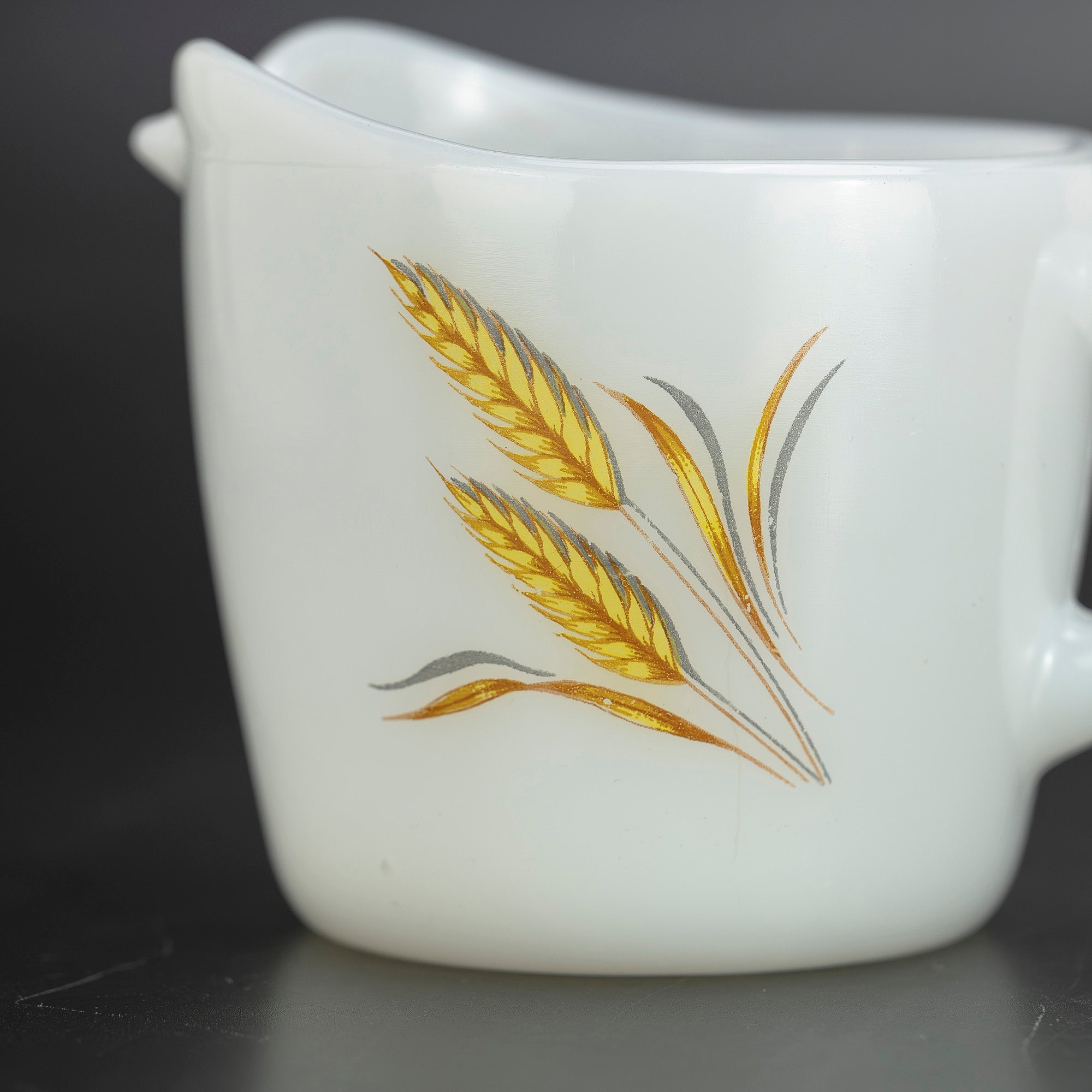 ファイヤーキング ウィート Fire-King Wheat クリーマー ミルクジャグ ミルクガラス 1950~60年代 アメリカ製【ヴィンテージ】