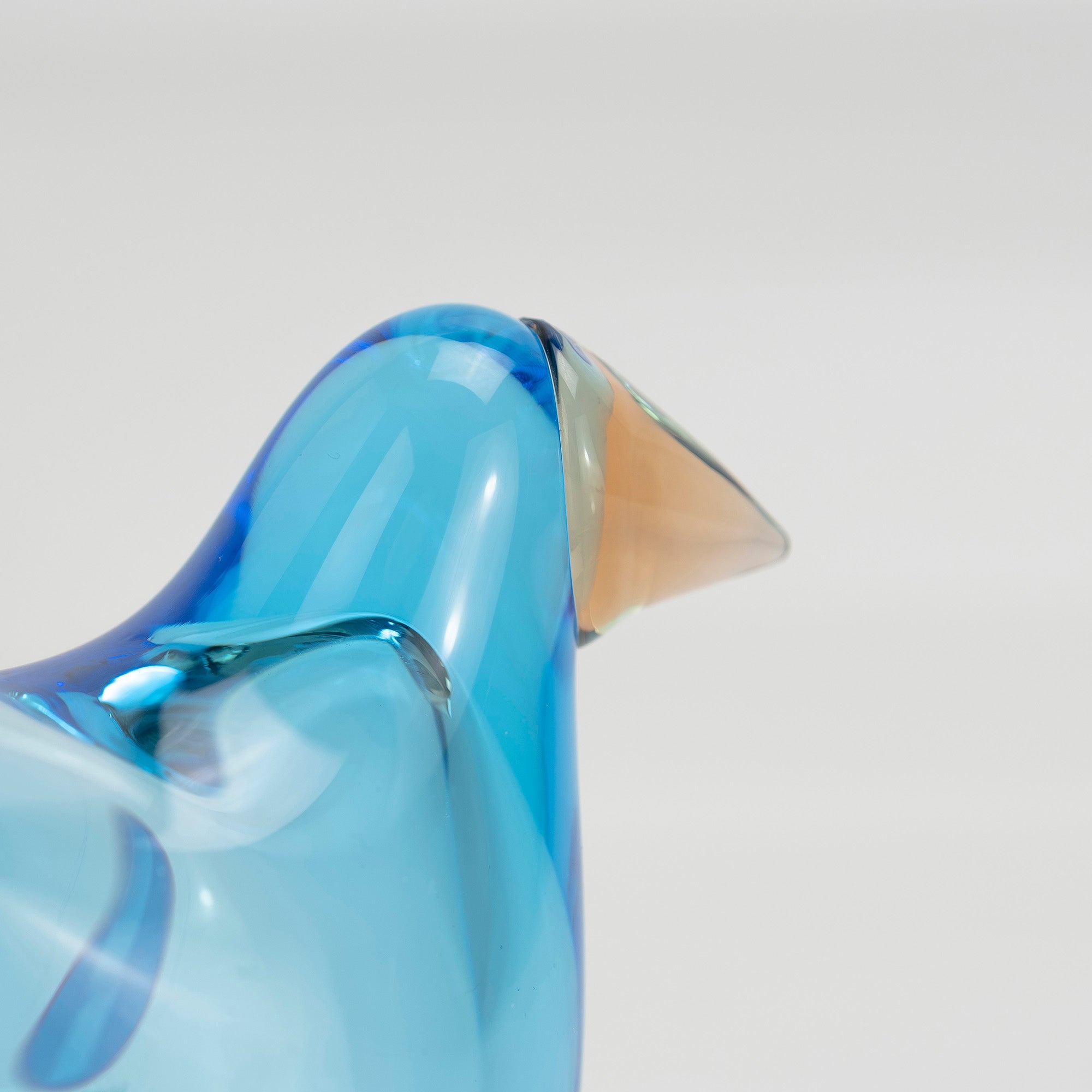 イッタラ バード バイ トイッカ シエッポ ライトブルー×オレンジ 北欧 ガラスオブジェ iittala Birds by Toikka【箱付】