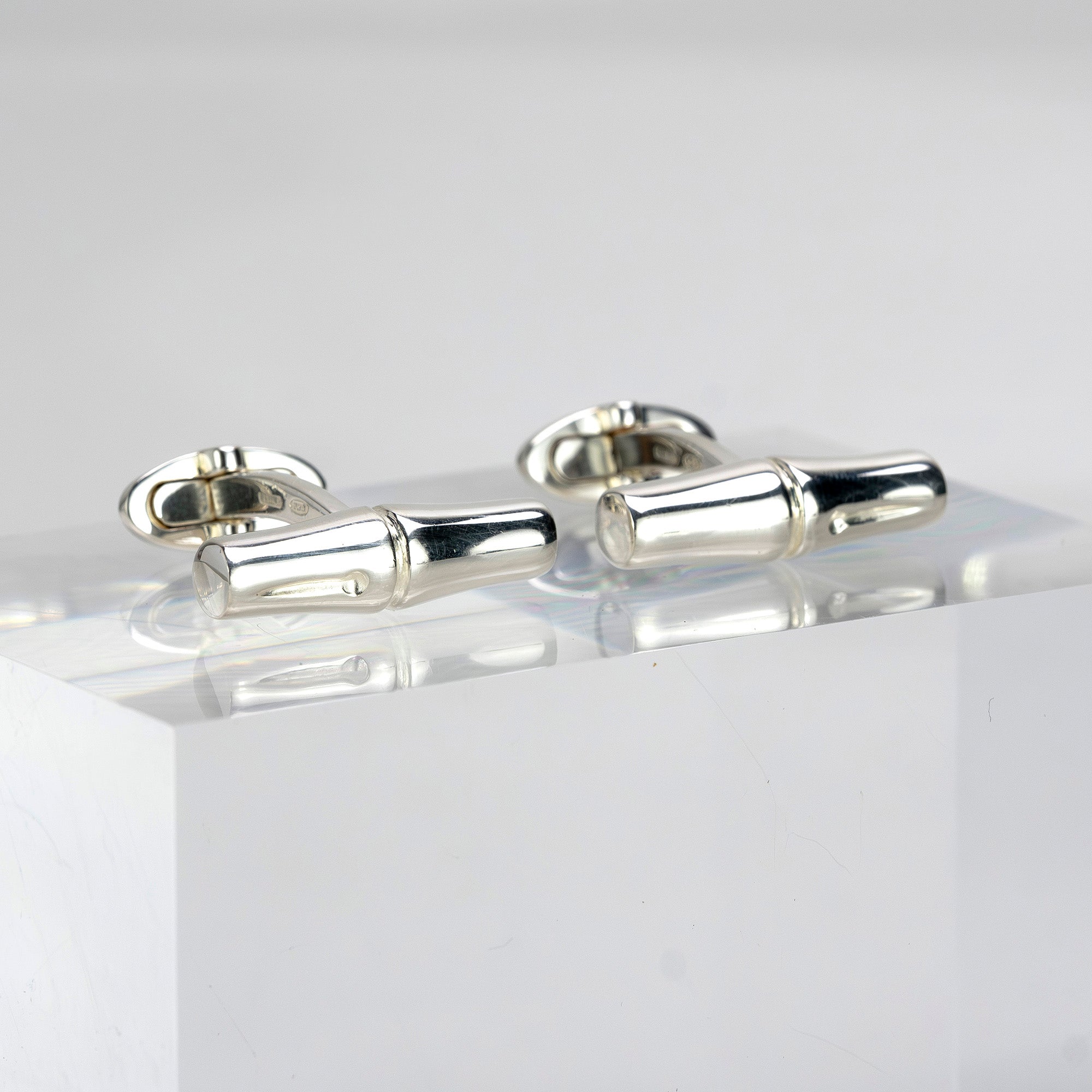 グッチ GUCCI カフス シルバー925 バンブーモチーフ カフリンクス メンズアクセサリー ブランド小物 フォーマル ビジネス イタリア製