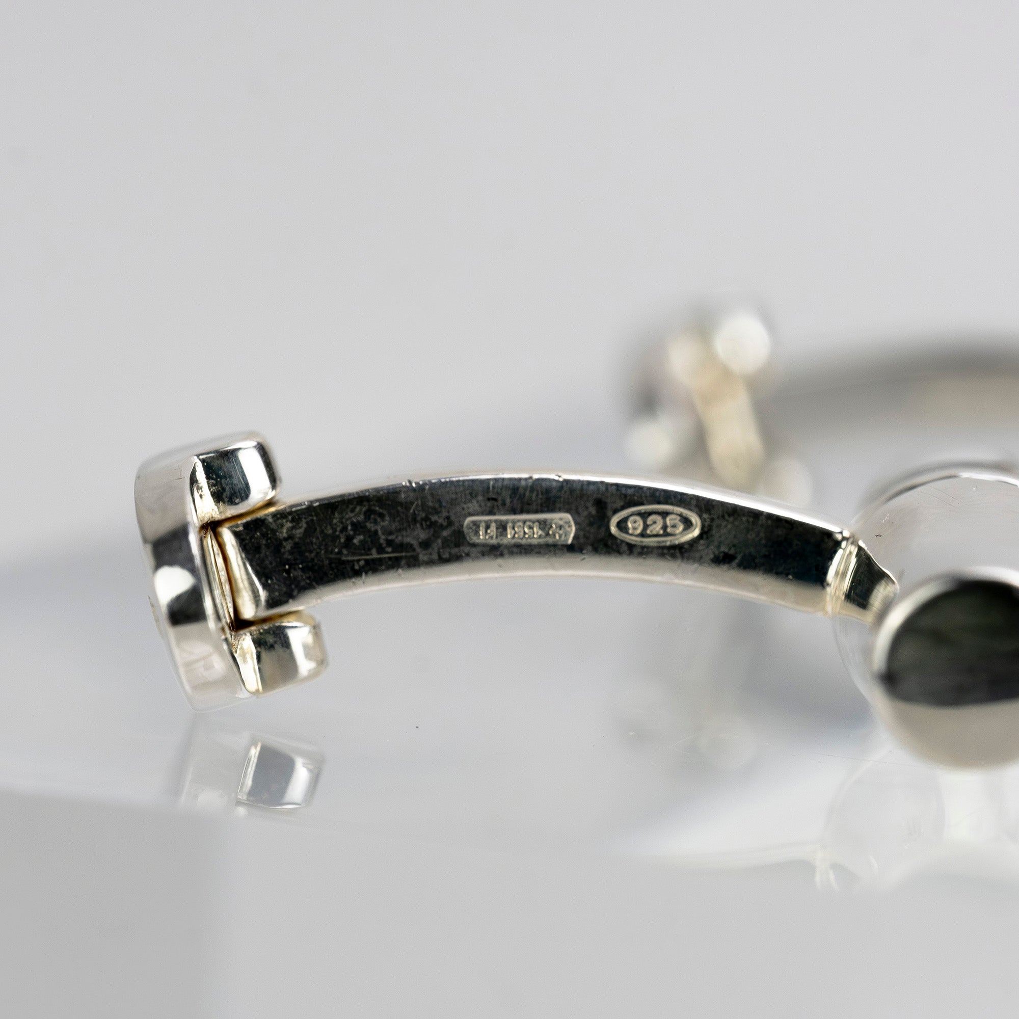 グッチ GUCCI カフス シルバー925 バンブーモチーフ カフリンクス メンズアクセサリー ブランド小物 フォーマル ビジネス イタリア製