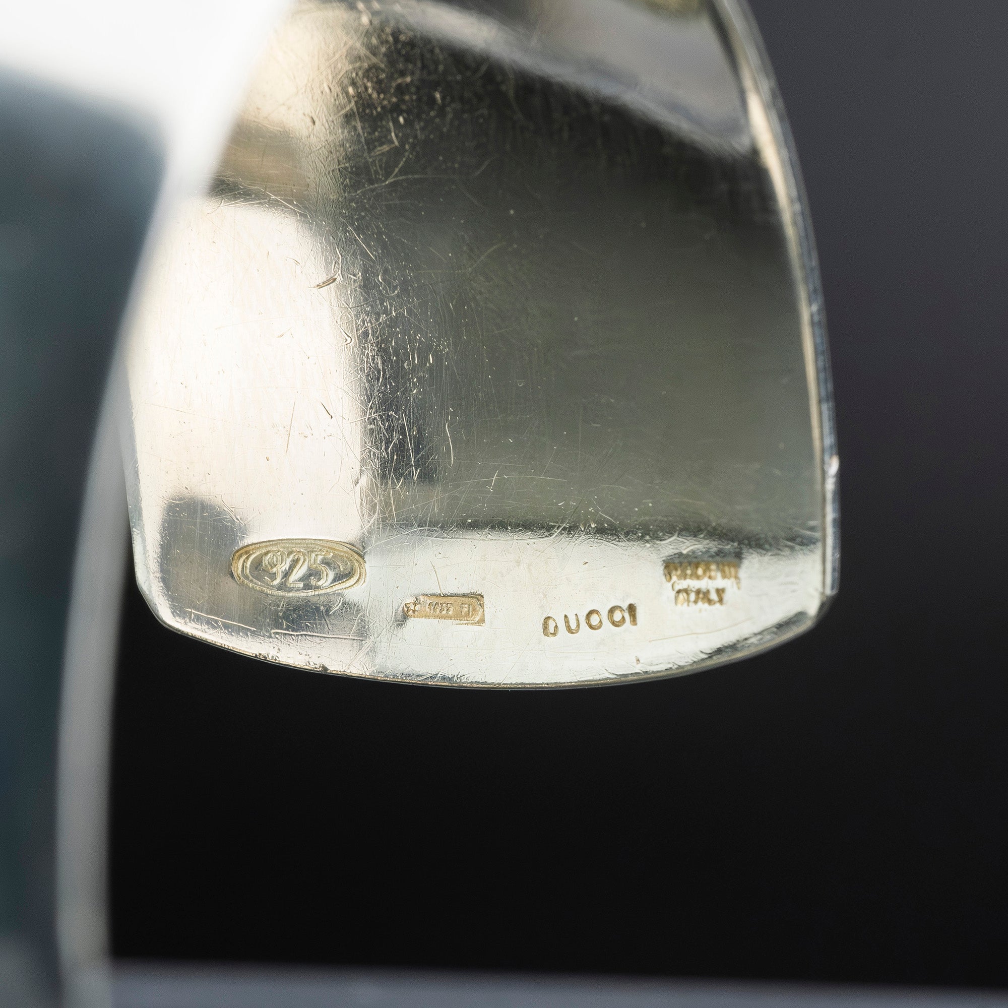 グッチ GUCCI バングル ブレスレット シルバー925 約72g 幅広 カフ ユニセックス メンズ レディース アクセサリー シンプル デザイン