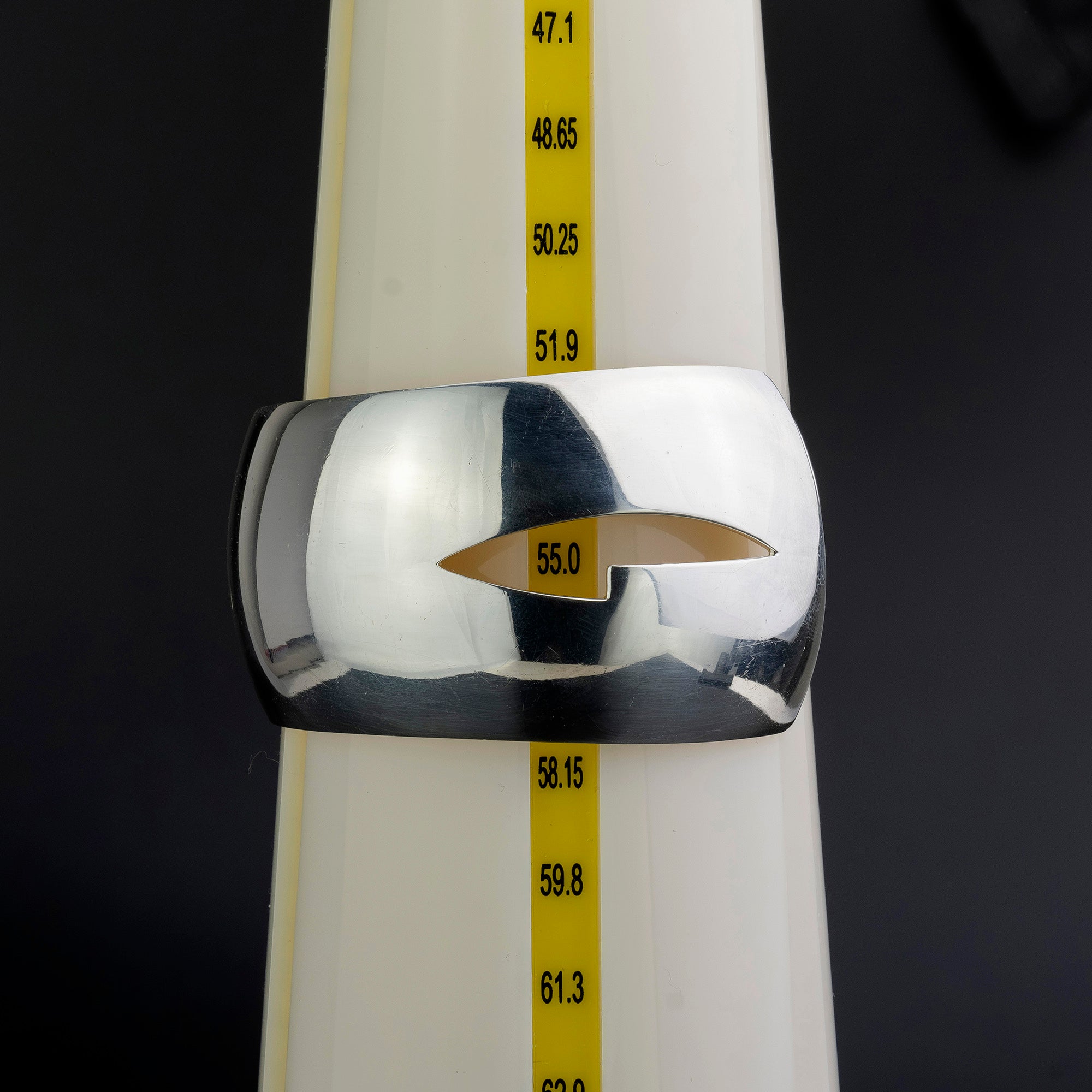 グッチ GUCCI バングル ブレスレット シルバー925 約72g 幅広 カフ ユニセックス メンズ レディース アクセサリー シンプル デザイン