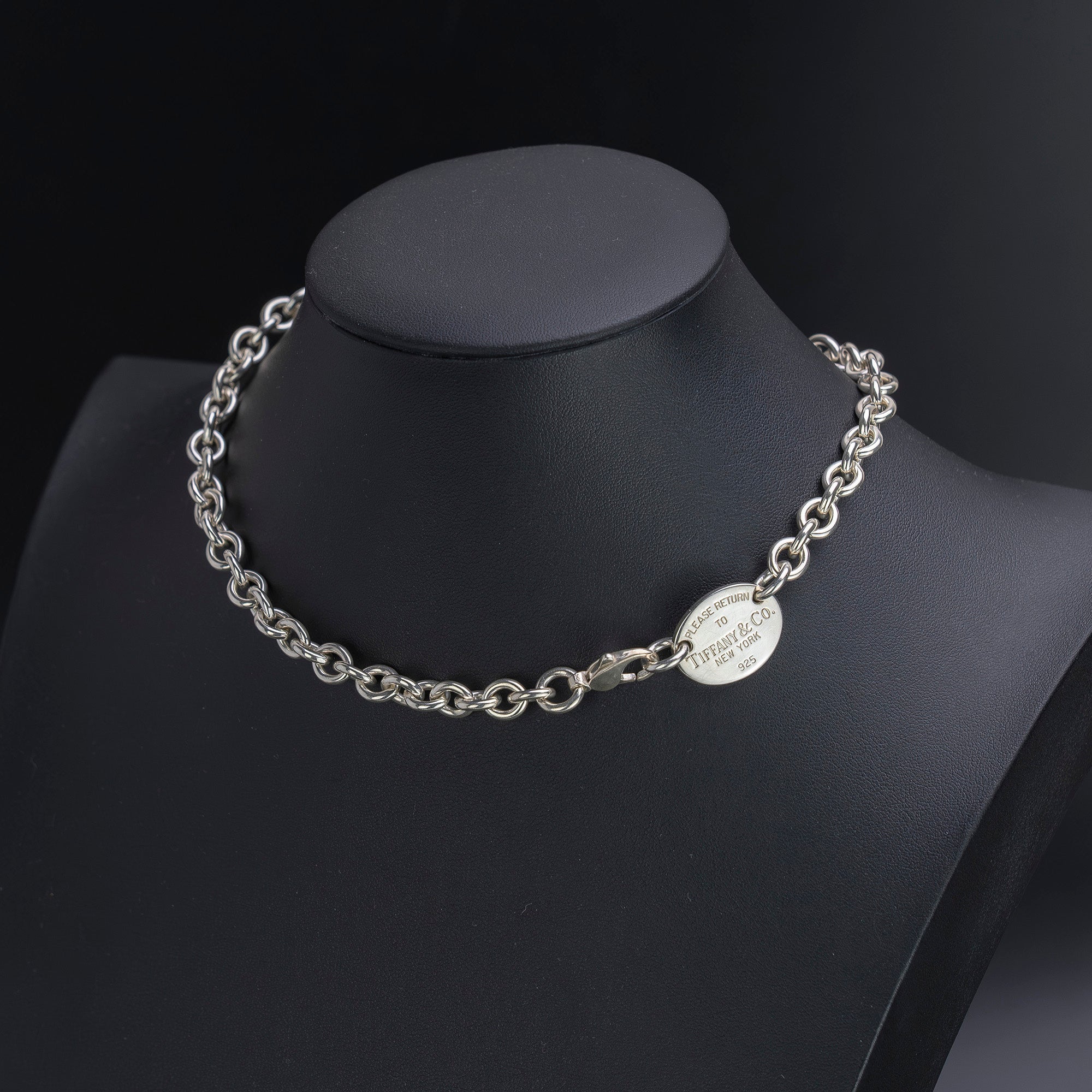 ティファニー TIFFANY&Co. リターントゥ オーバル ネックレス シルバー 約52.2g 箱・保存袋付