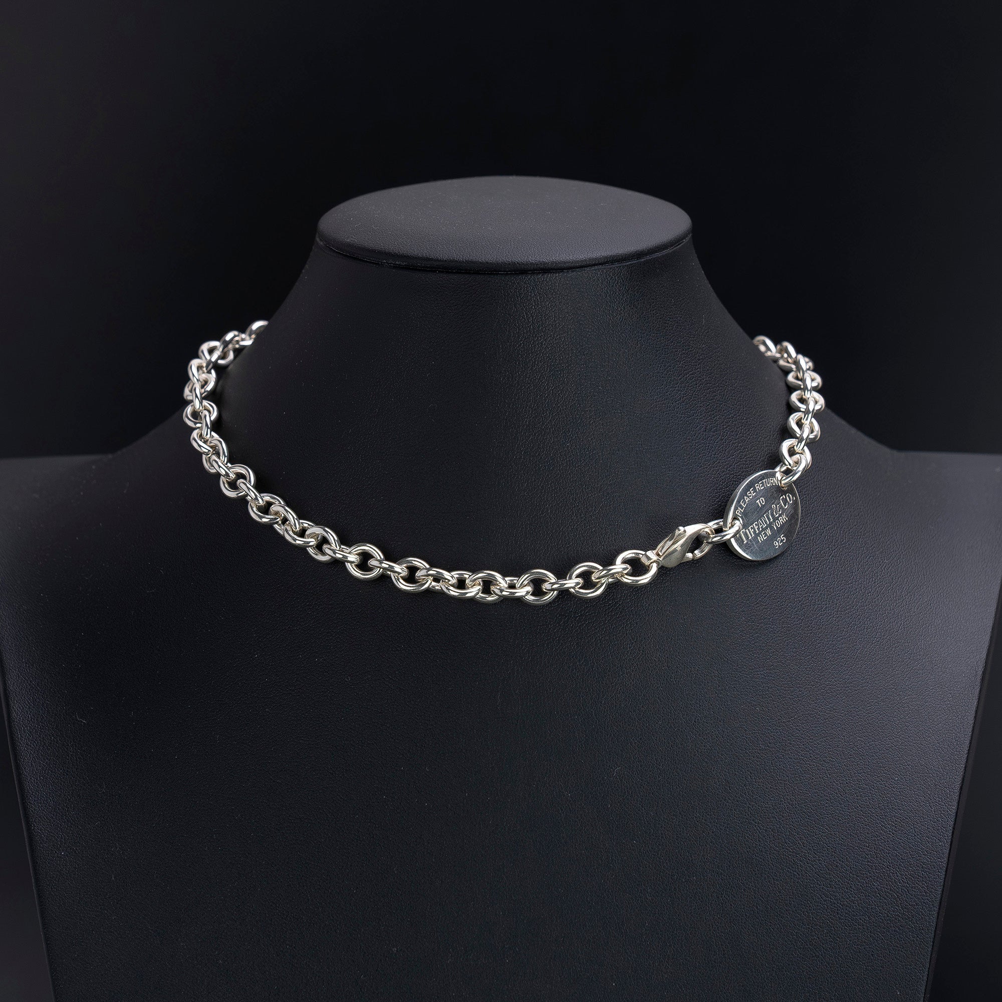 ティファニー TIFFANY&Co. リターントゥ オーバル ネックレス シルバー 約52.2g 箱・保存袋付