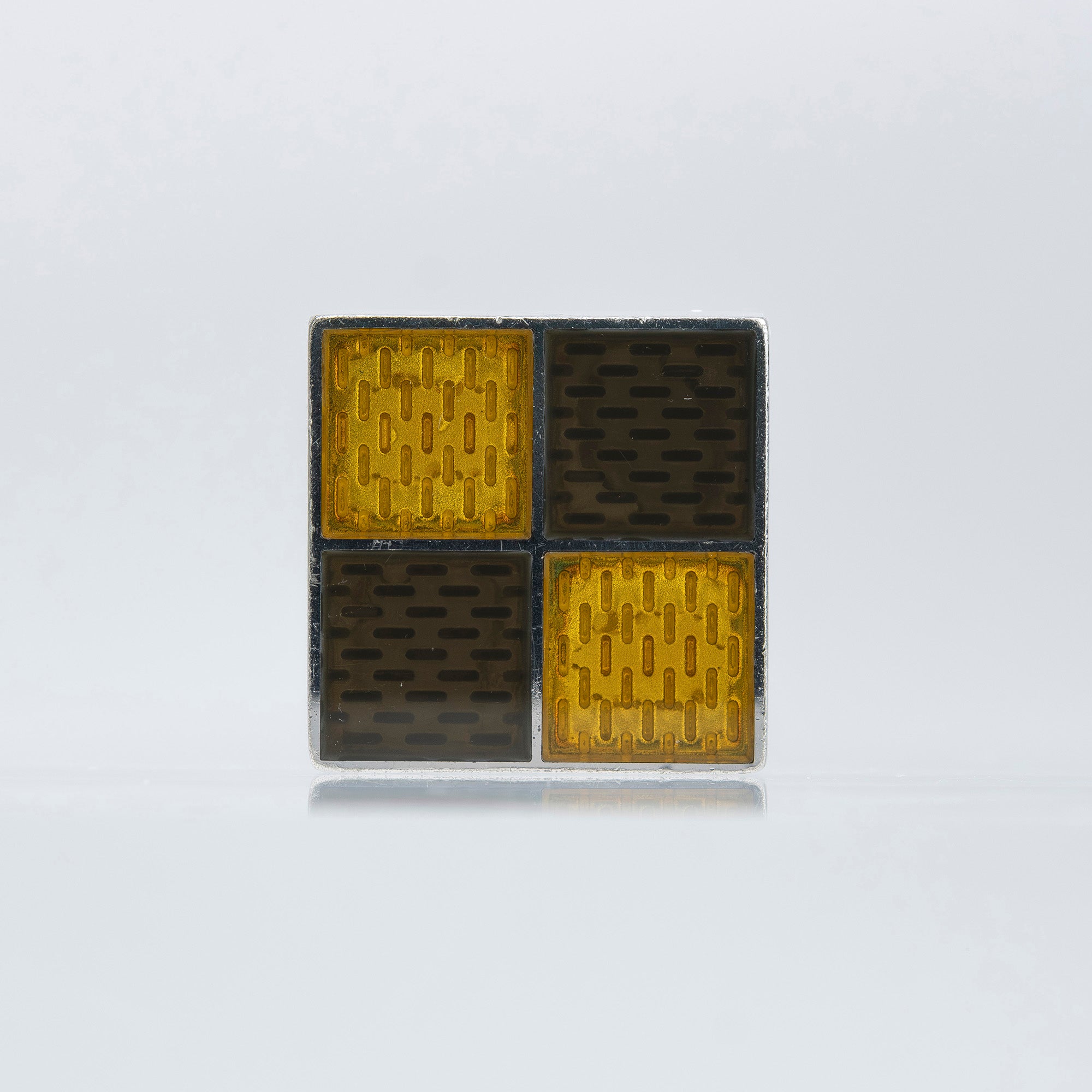 ルイ・ヴィトン LOUIS VUITTON ブトン ドゥ マンシェット ダミエ4 カフス M64675 シルバー925