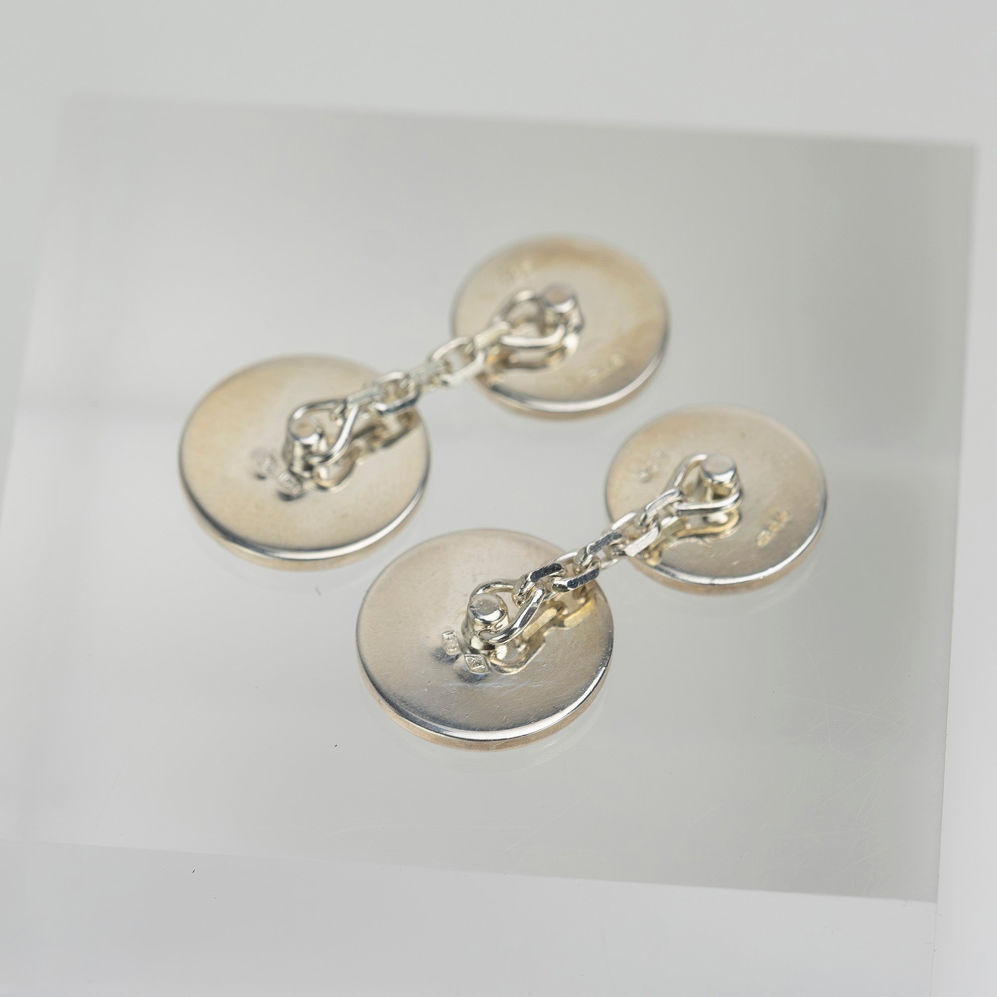 エルメス HERMES セリエ カフスボタン シルバー925 メンズアクセサリー ブランド小物 フォーマル ビジネス【専用ケース付】