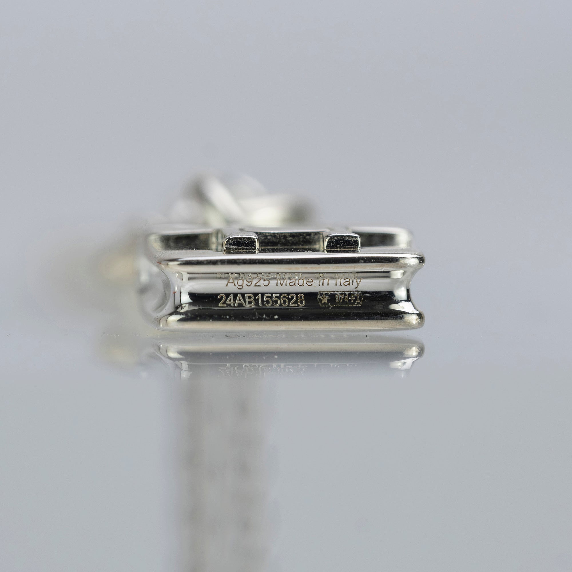 エルメス HERMES アミュレット コンスタンス ネックレス シルバー925 トグルチェーン レディースアクセサリー【美品】【箱・鑑定書付】