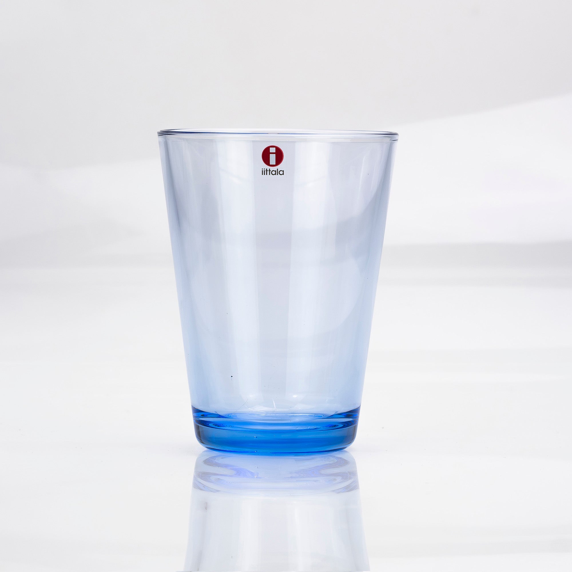 Iittala Kartio Tumbler and Highball Glass Pair, Water Green x Aqua, Made in Finland, Scandinavian Tableware