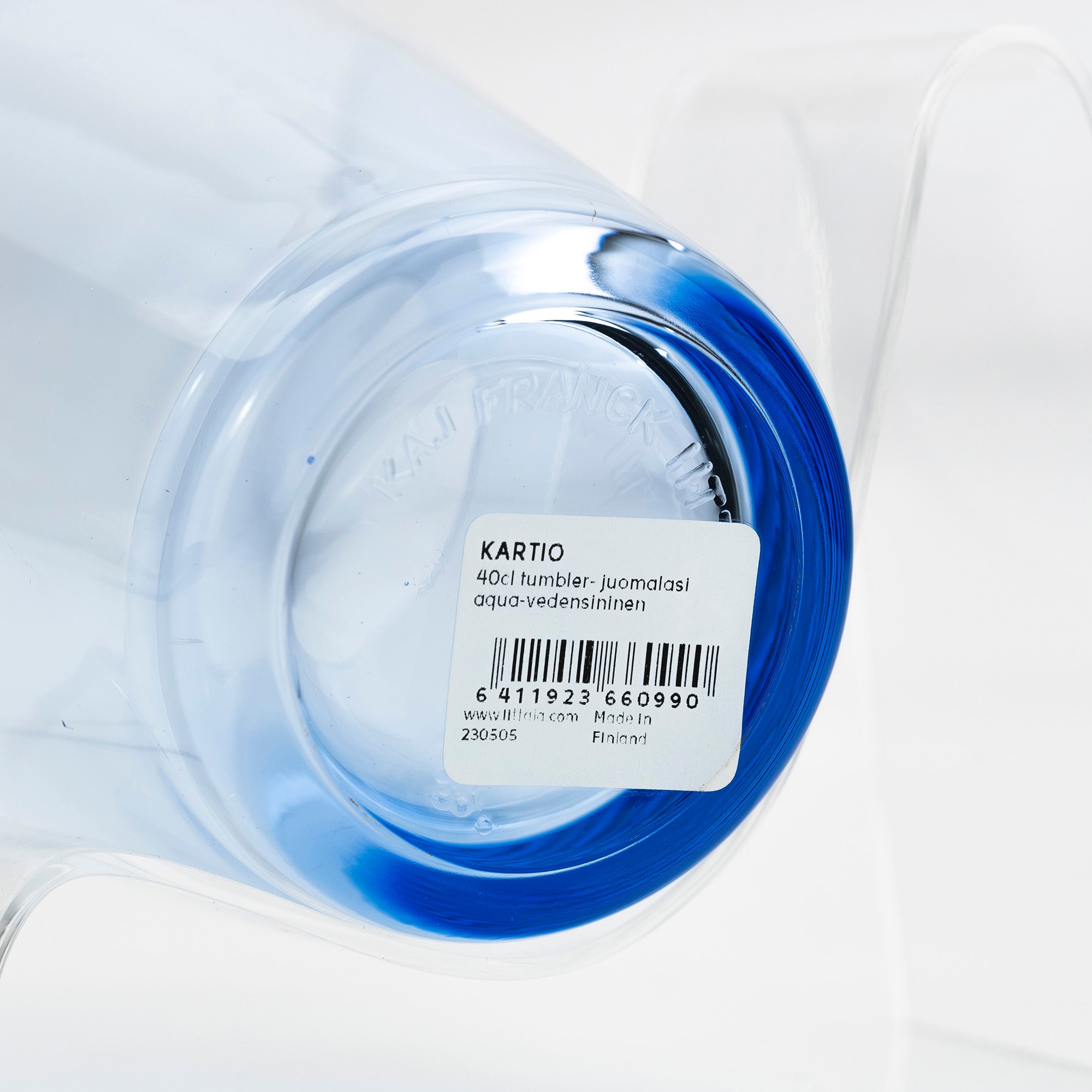 Iittala Kartio Tumbler and Highball Glass Pair, Water Green x Aqua, Made in Finland, Scandinavian Tableware