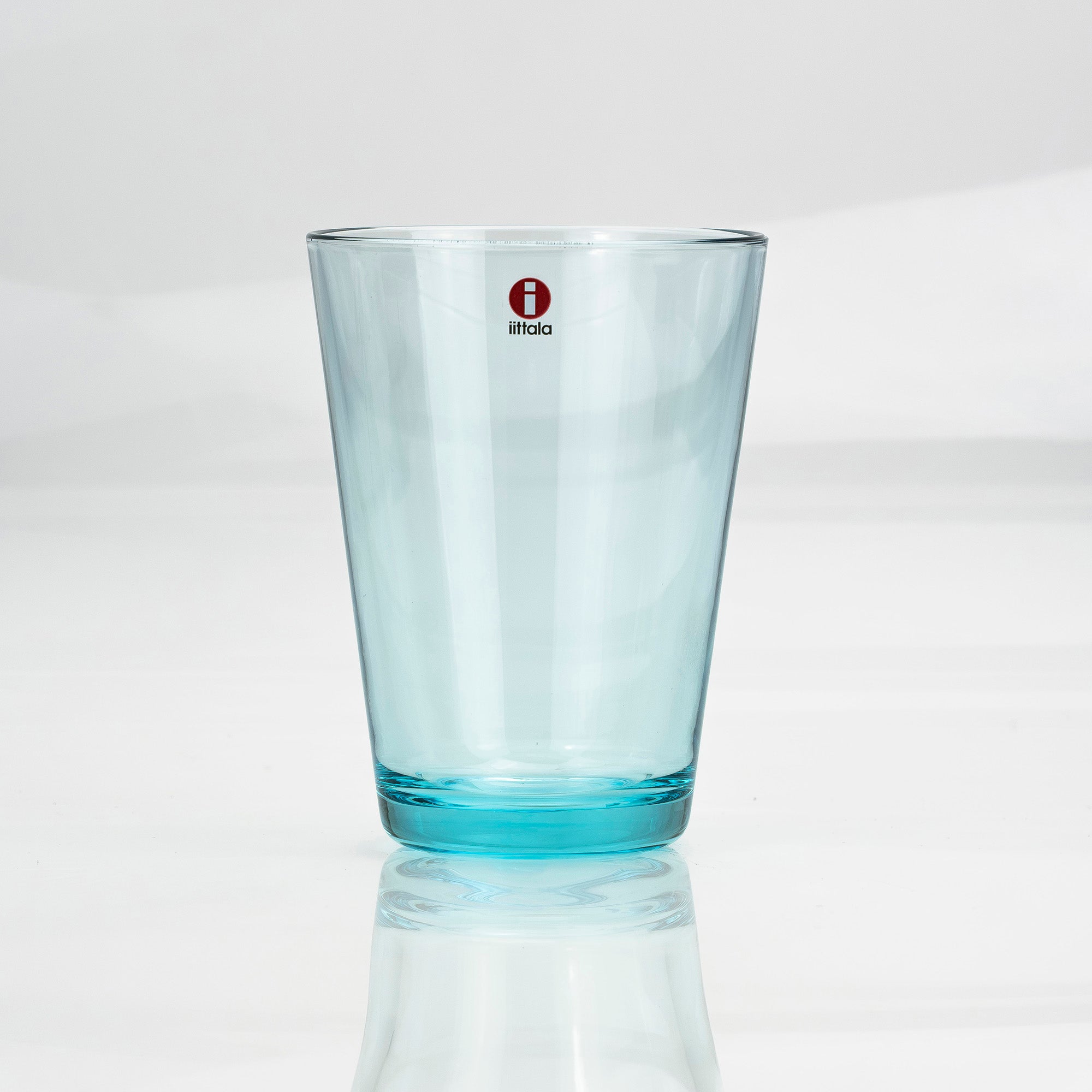 Iittala Kartio Tumbler and Highball Glass Pair, Water Green x Aqua, Made in Finland, Scandinavian Tableware