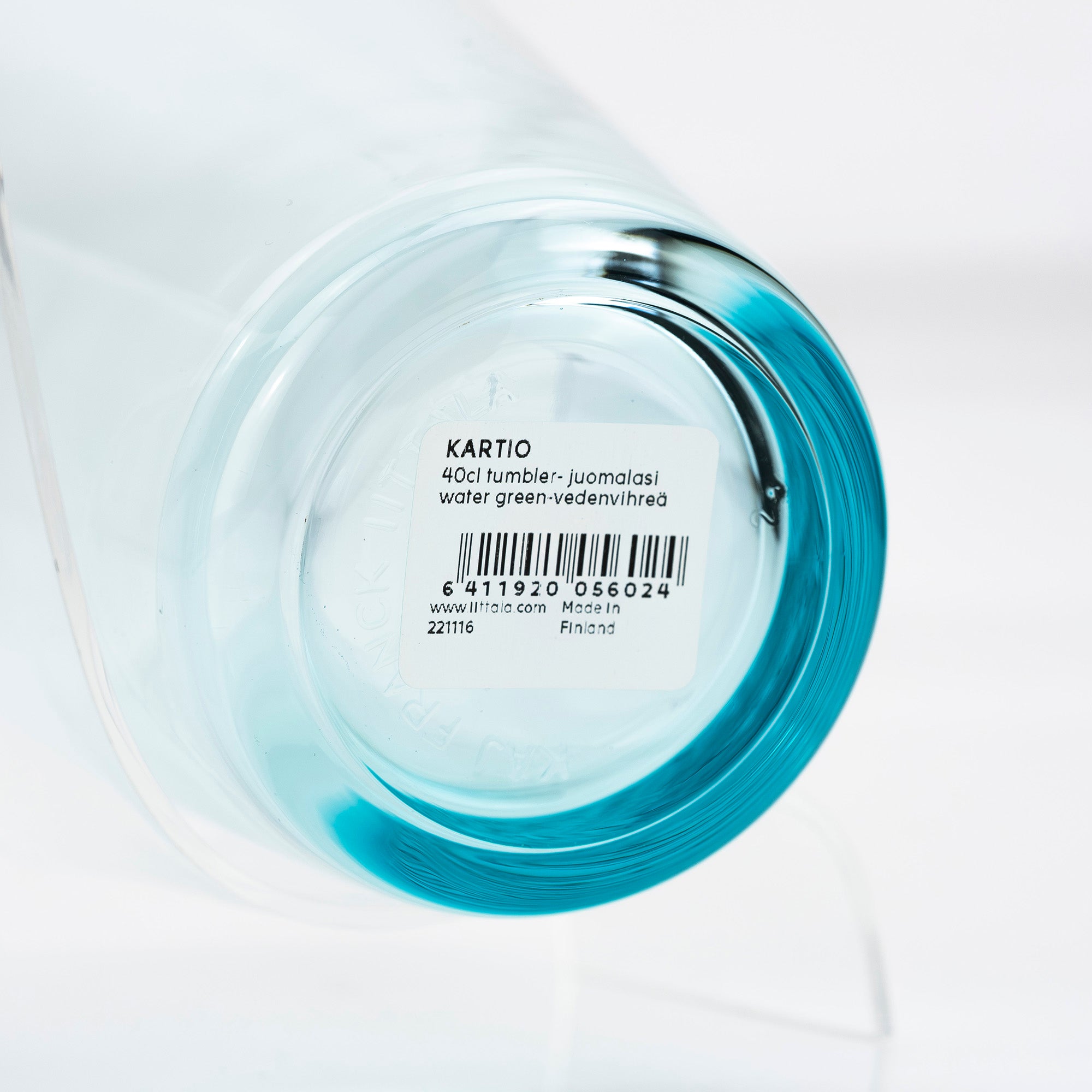 Iittala Kartio Tumbler and Highball Glass Pair, Water Green x Aqua, Made in Finland, Scandinavian Tableware