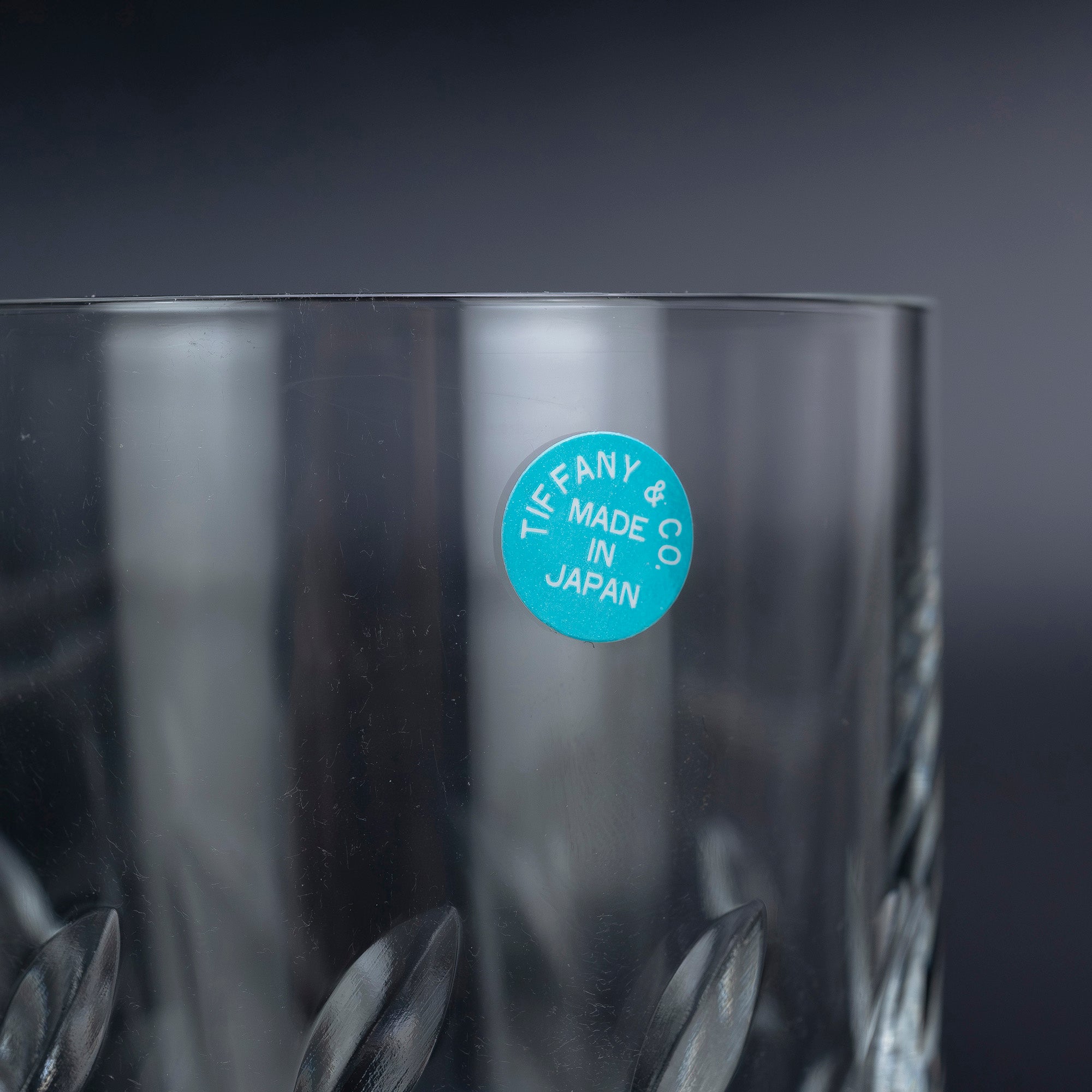 Tiffany & Co. Rocks Glass Set, Pair, Made in Japan, Crystal Cut Glass Tumbler Set, Perfect for Whiskey or Shochu on the Rocks (Boxed)