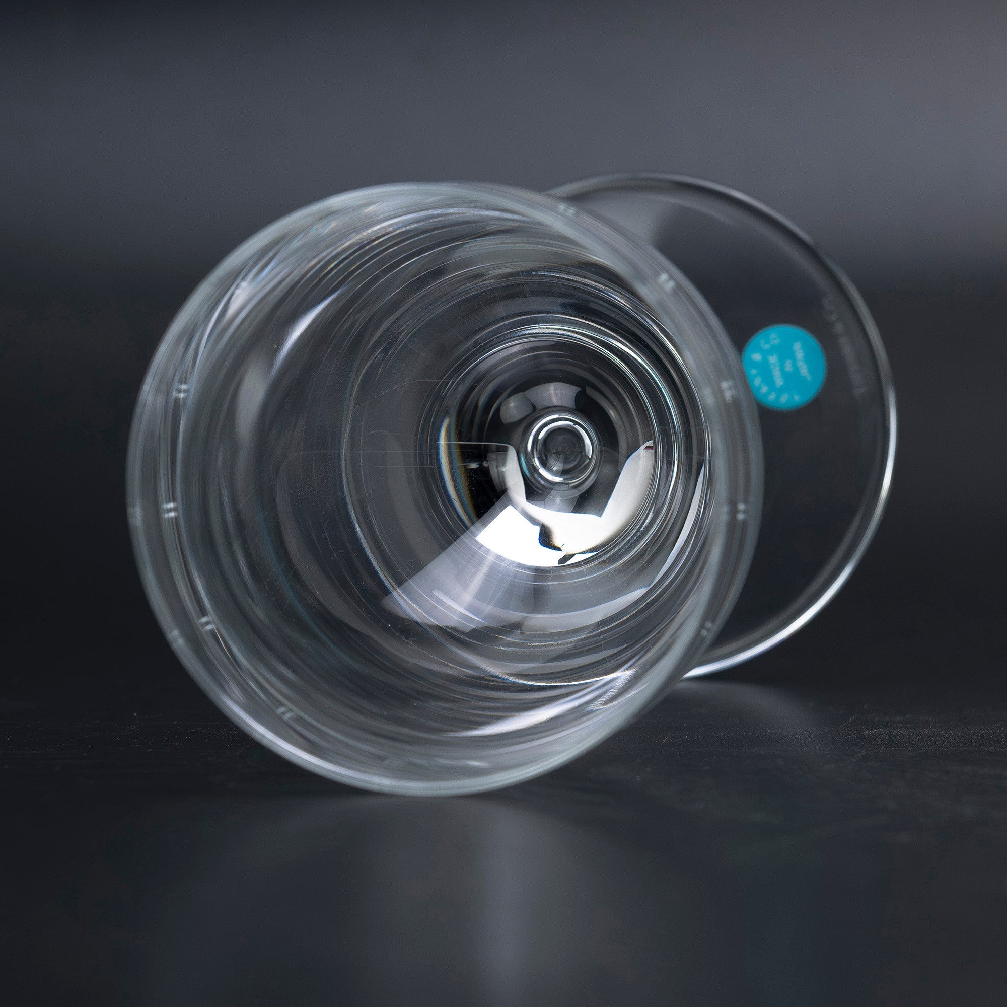 Tiffany & Co. Atlas Wine Glasses, Pair, Made in Japan, Crystal with Roman Numeral Cut, Elegant Design, Box Included