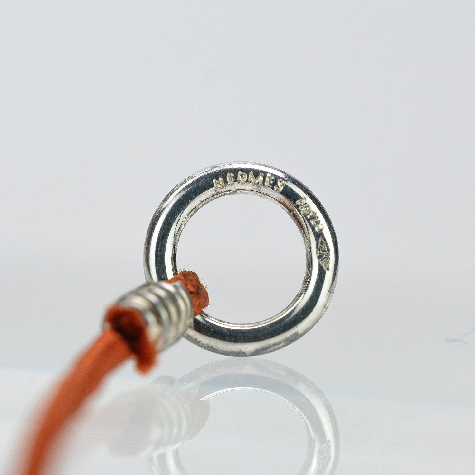 エルメス ネックレス イタリーク Hモチーフ シルバー925×テキスタイルコード ペンダント ユニセックス シルバーアクセサリー【箱付】