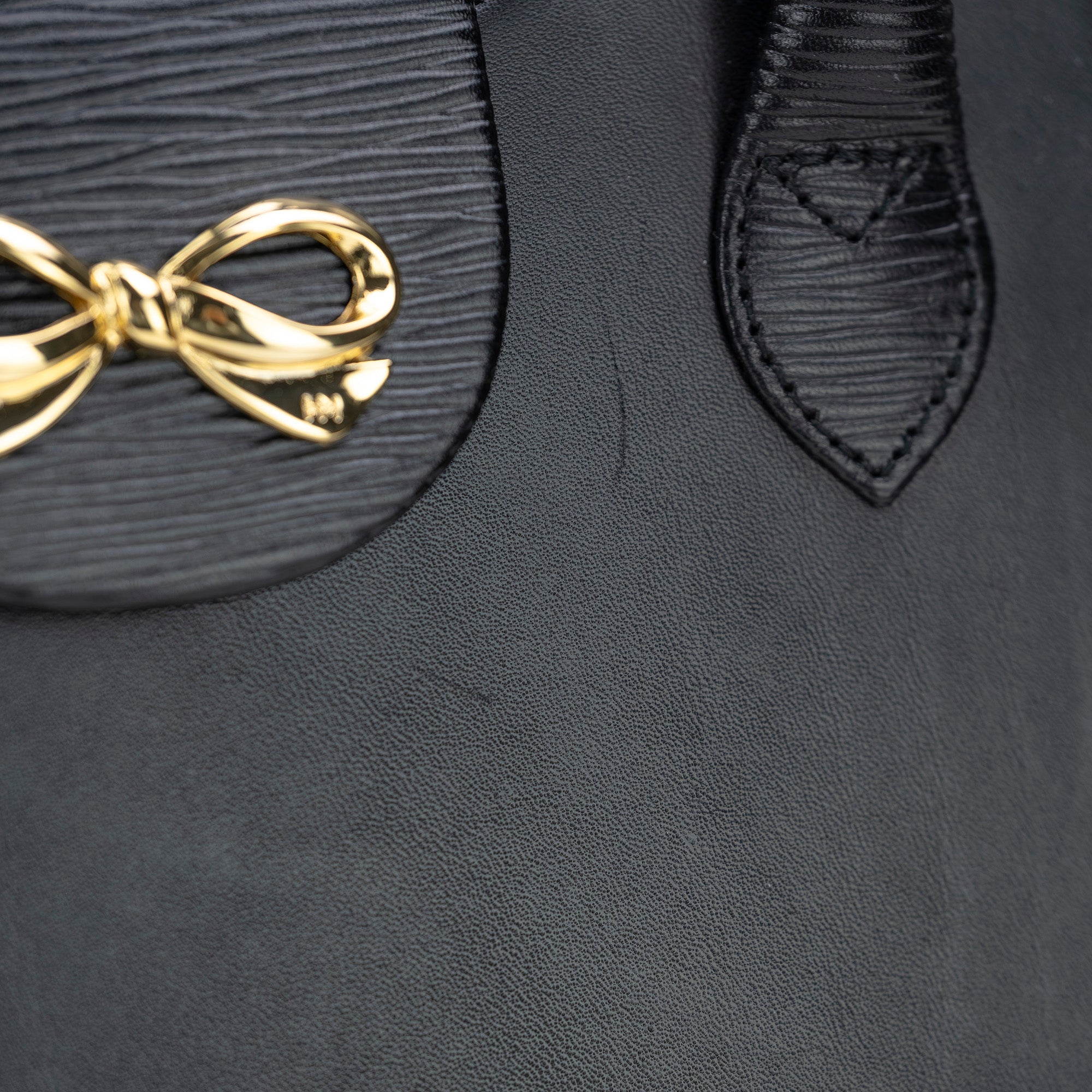 HANAE MORI Formal Handbag, Black, Ribbon, Gold Hardware, Leather, Suitable for Weddings, Funerals, Entrance Ceremonies, Graduations