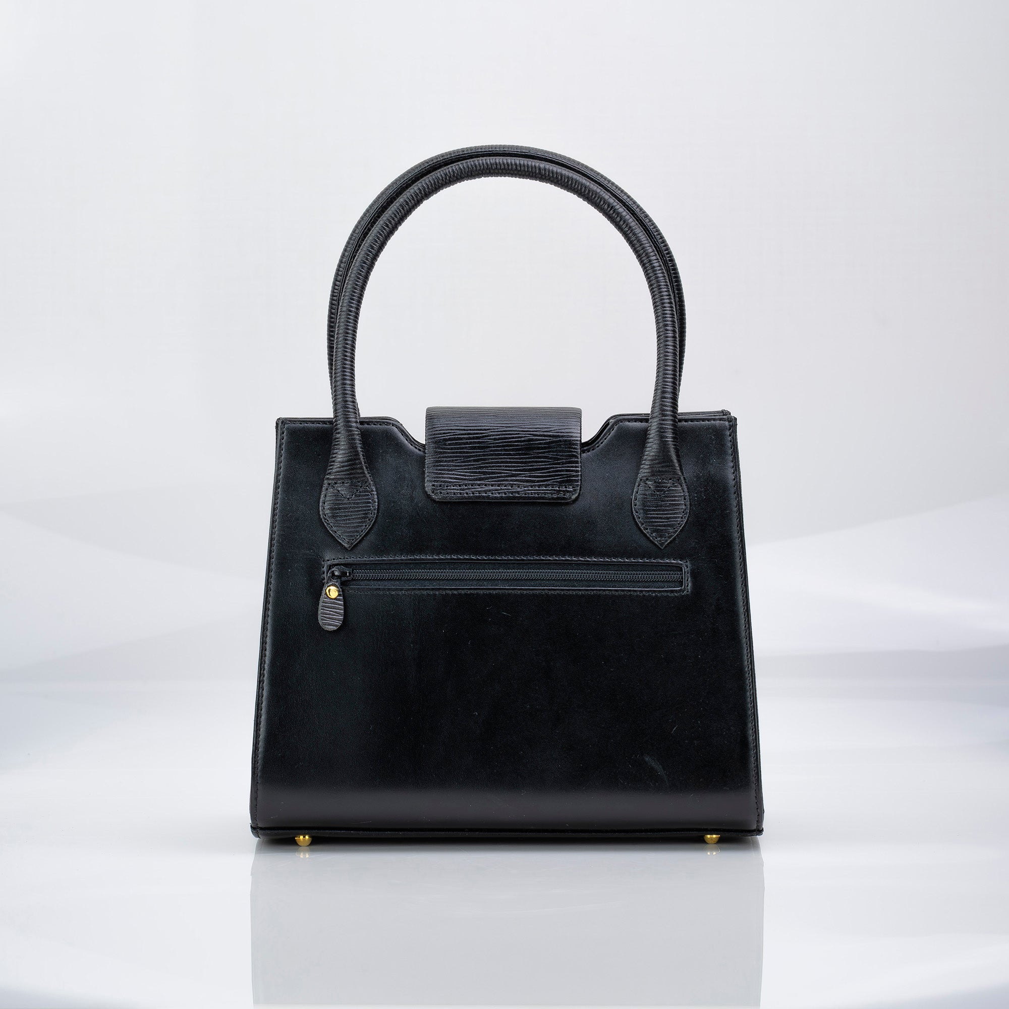 HANAE MORI Formal Handbag, Black, Ribbon, Gold Hardware, Leather, Suitable for Weddings, Funerals, Entrance Ceremonies, Graduations