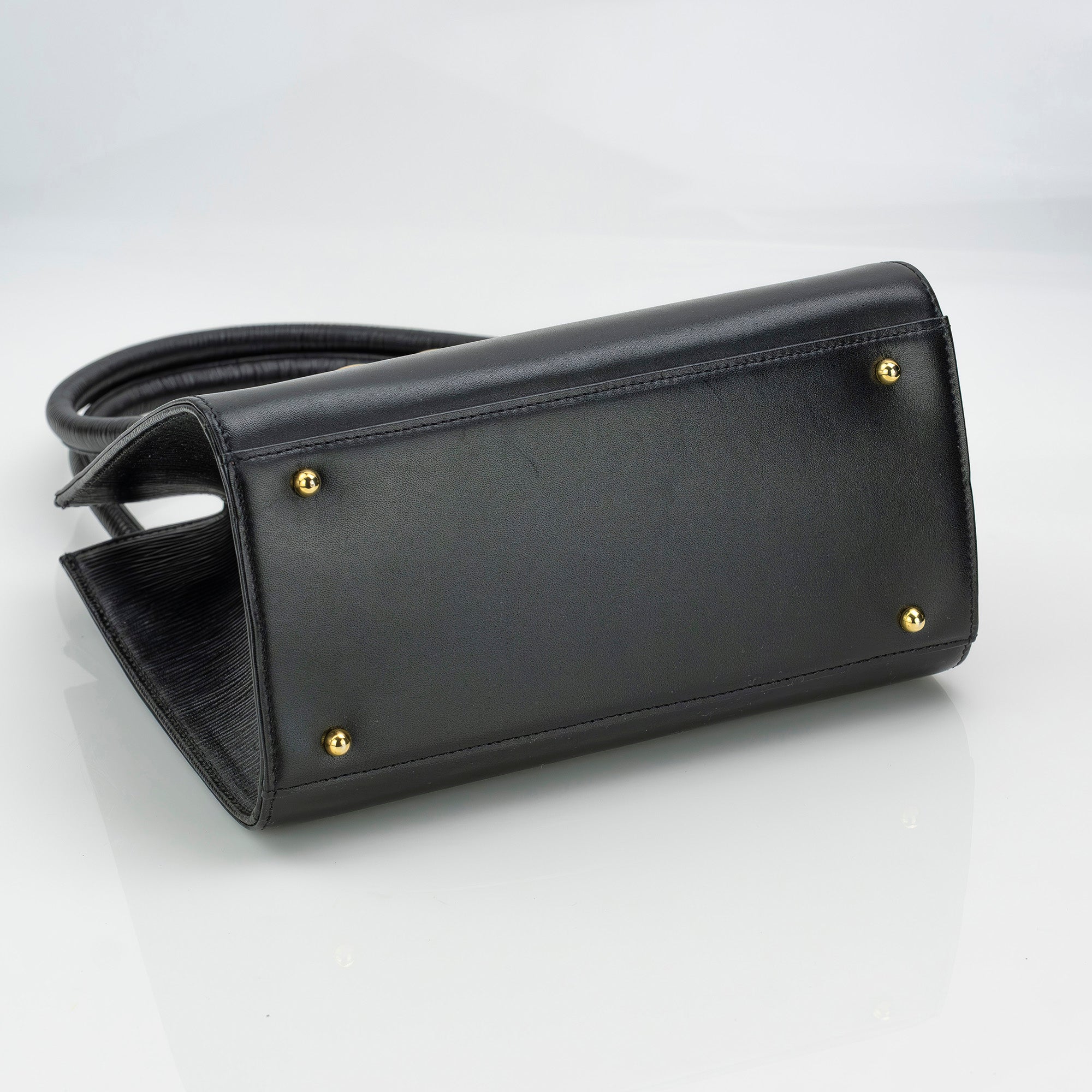 HANAE MORI Formal Handbag, Black, Ribbon, Gold Hardware, Leather, Suitable for Weddings, Funerals, Entrance Ceremonies, Graduations