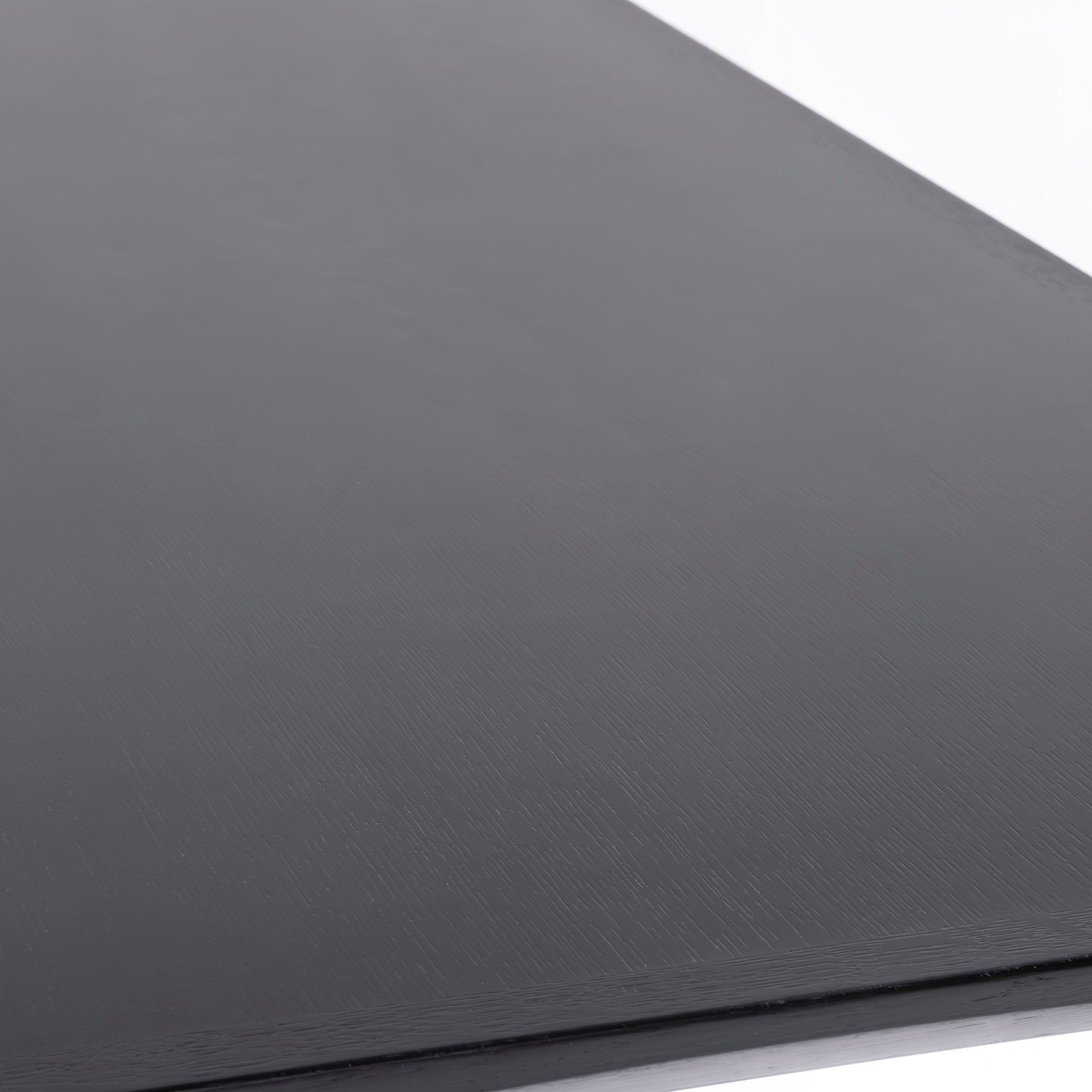 Akita Mokko AKIMOKU N-T005 Dining Table, Oak, Black, 135cm Wide, Modern, Scandinavian, Simple, Minimalist, Made in Japan by IDC Otsuka