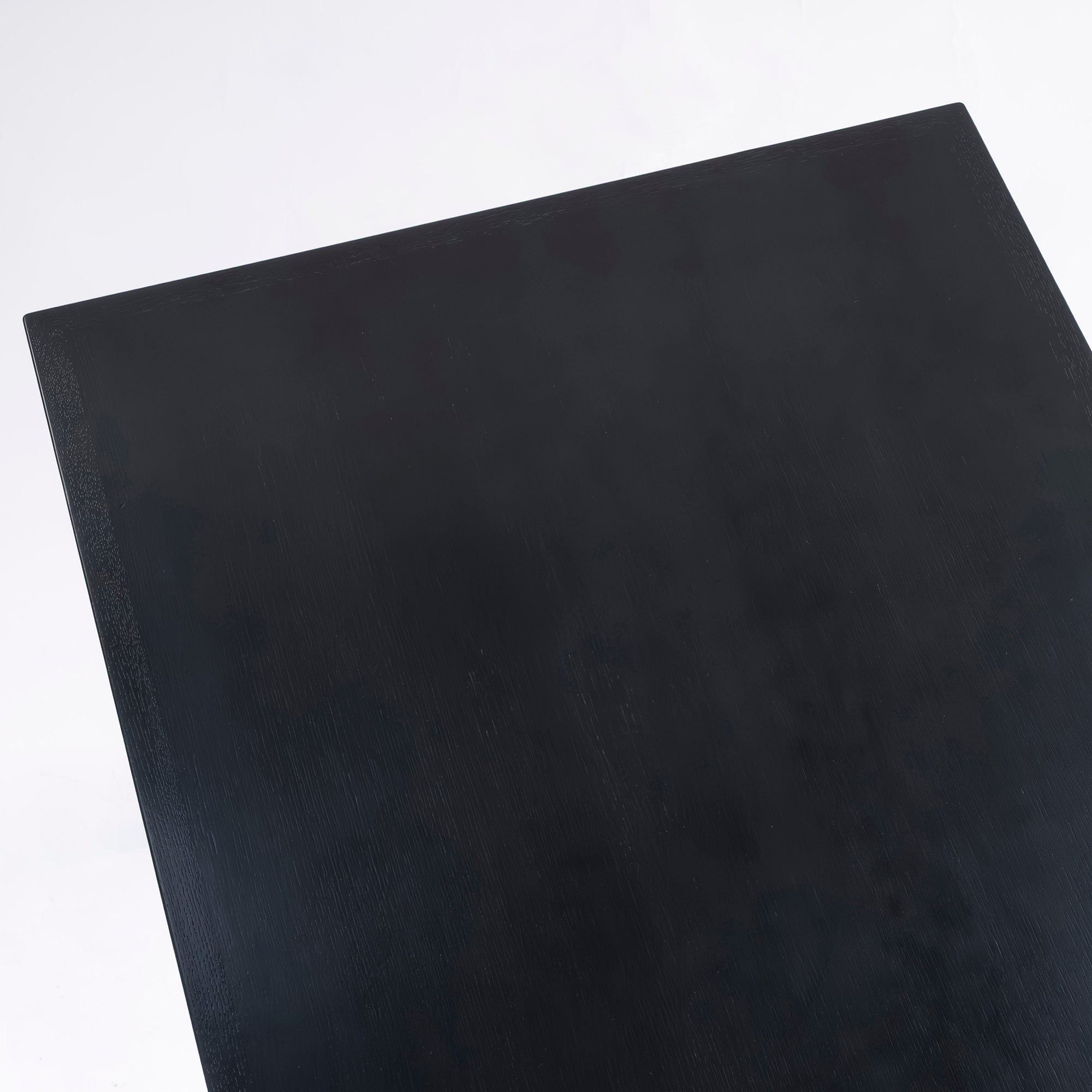 Akita Mokko AKIMOKU N-T005 Dining Table, Oak, Black, 135cm Wide, Modern, Scandinavian, Simple, Minimalist, Made in Japan by IDC Otsuka