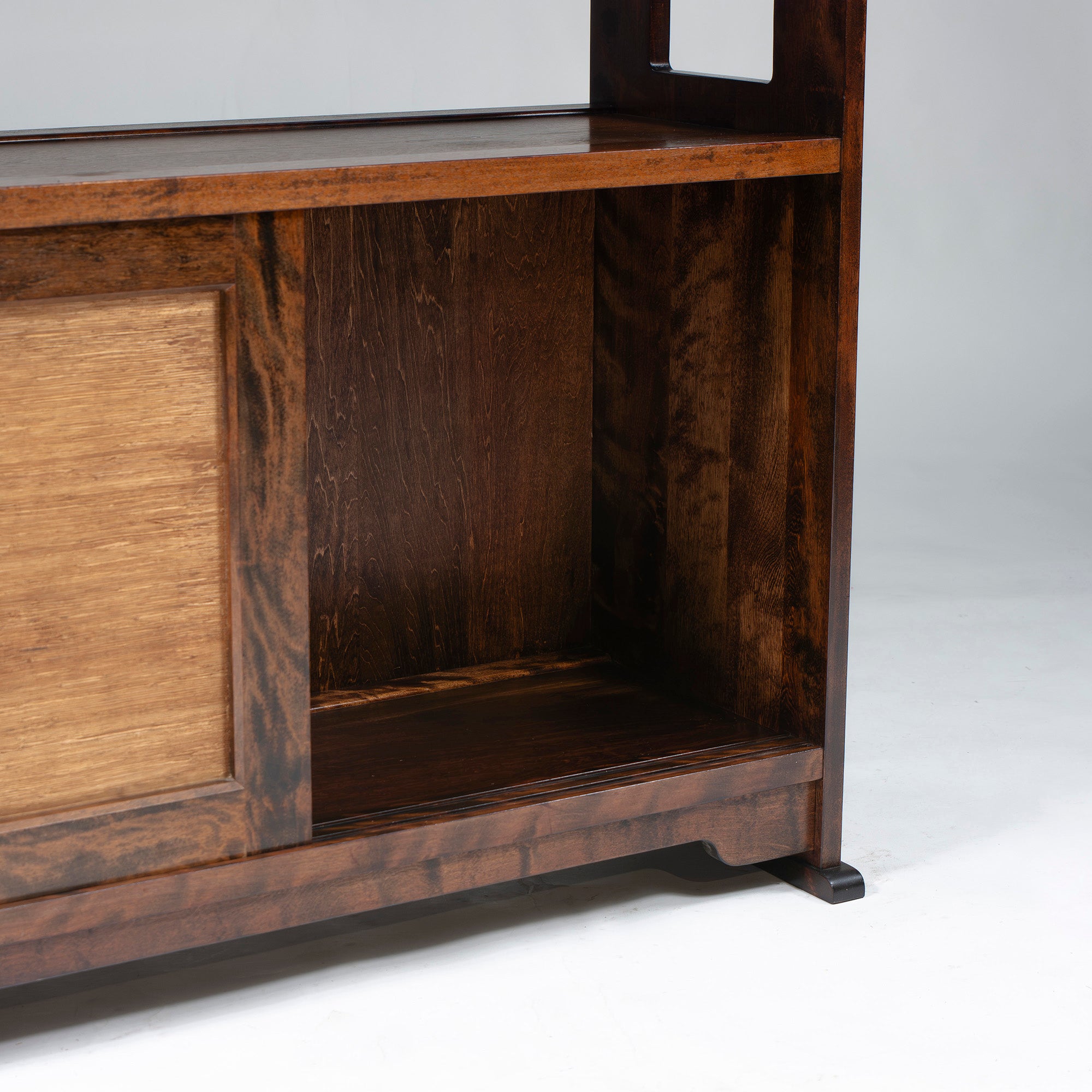 Sideboard, Kyushu folk furniture, tea cabinet, Mizume cherry wood, solid wood, storage furniture, living room storage, Japanese modern, Japanese modern, old house, retro, old house, Japanese-style room