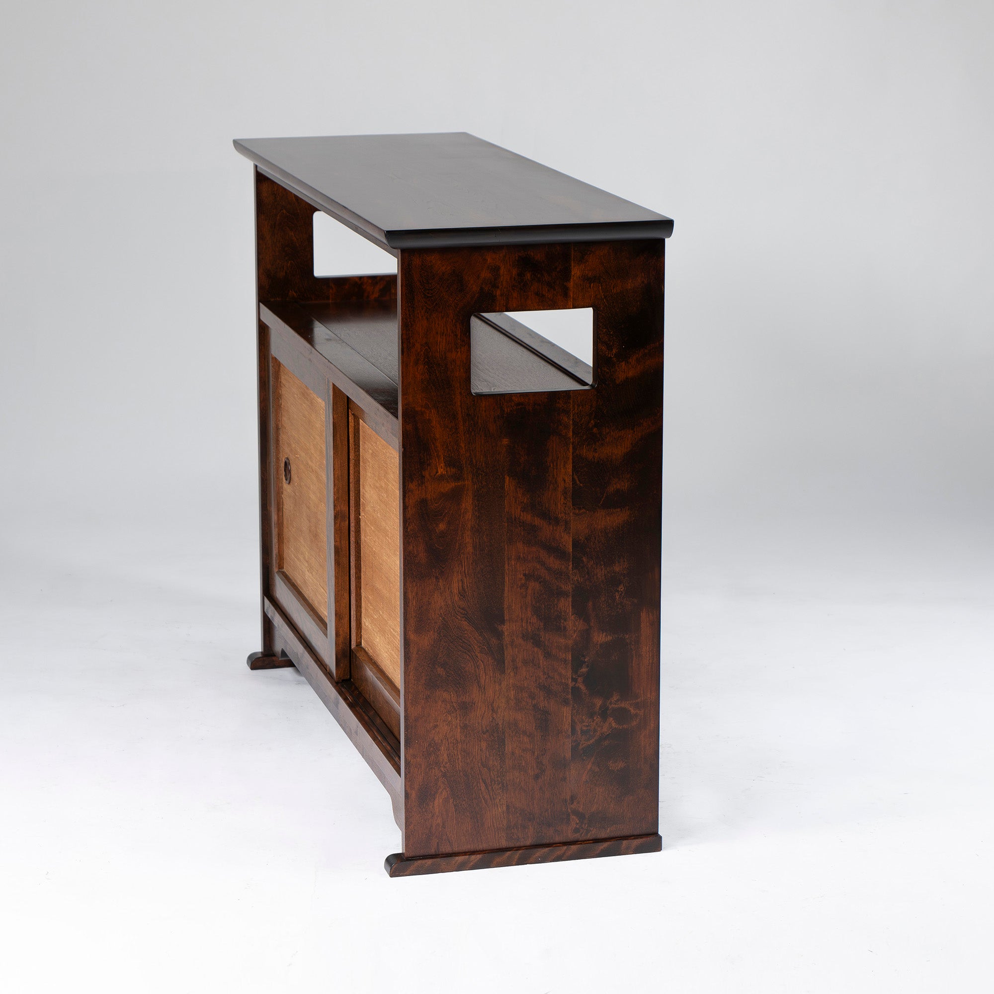 Sideboard, Kyushu folk furniture, tea cabinet, Mizume cherry wood, solid wood, storage furniture, living room storage, Japanese modern, Japanese modern, old house, retro, old house, Japanese-style room