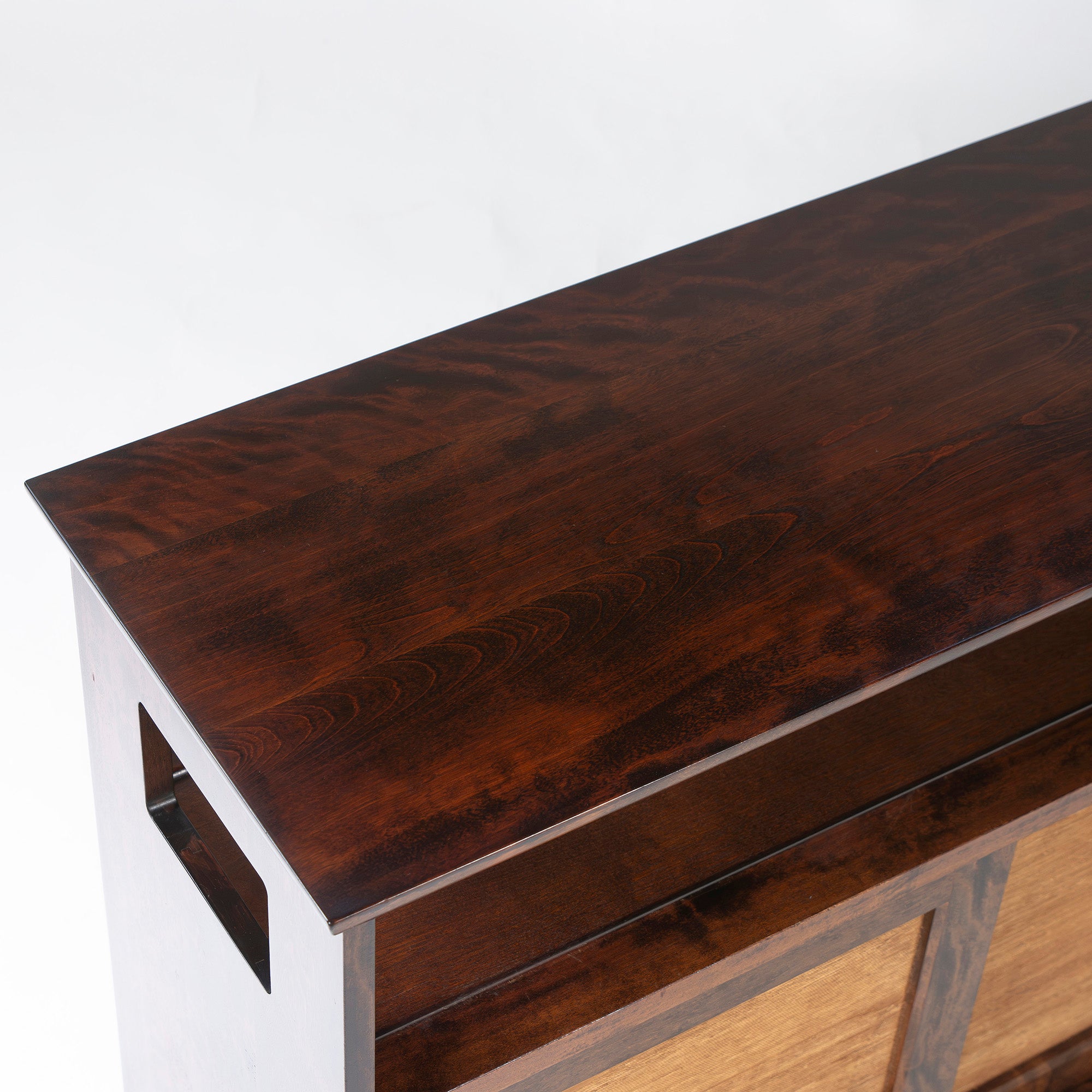 Sideboard, Kyushu folk furniture, tea cabinet, Mizume cherry wood, solid wood, storage furniture, living room storage, Japanese modern, Japanese modern, old house, retro, old house, Japanese-style room