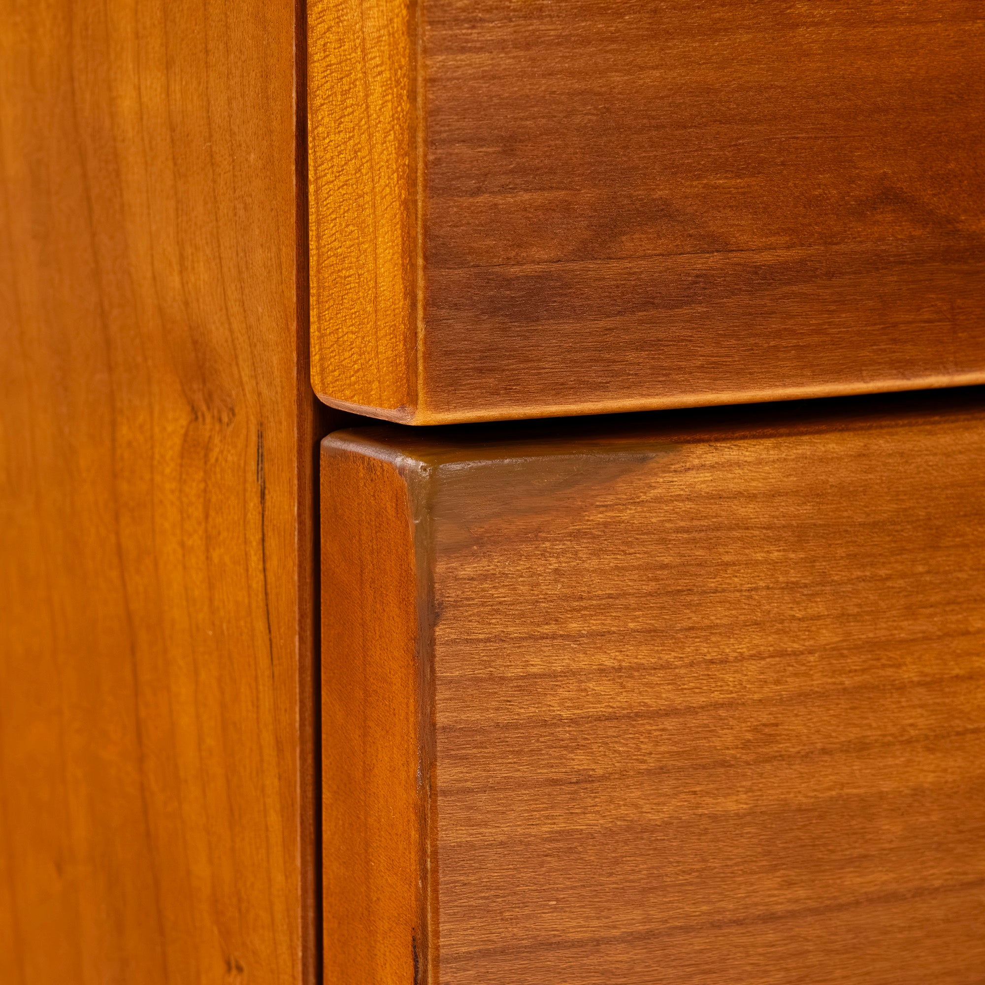 ACTUS WAVE Slim Chest, Cherry Wood, Made in Sweden, Living Room Storage, Scandinavian, Natural, Modern