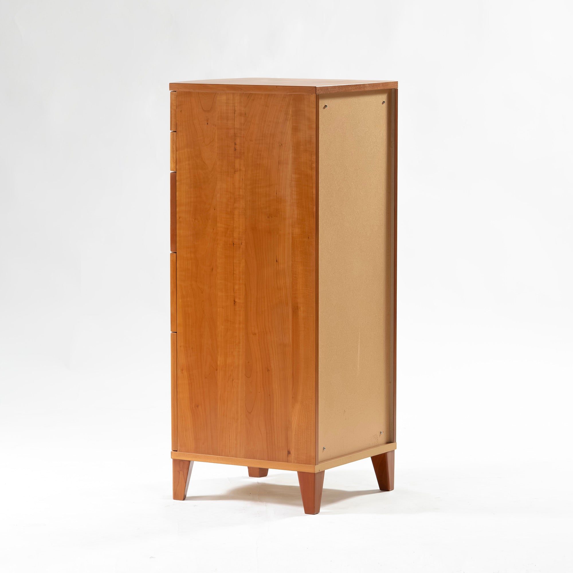 ACTUS WAVE Slim Chest, Cherry Wood, Made in Sweden, Living Room Storage, Scandinavian, Natural, Modern