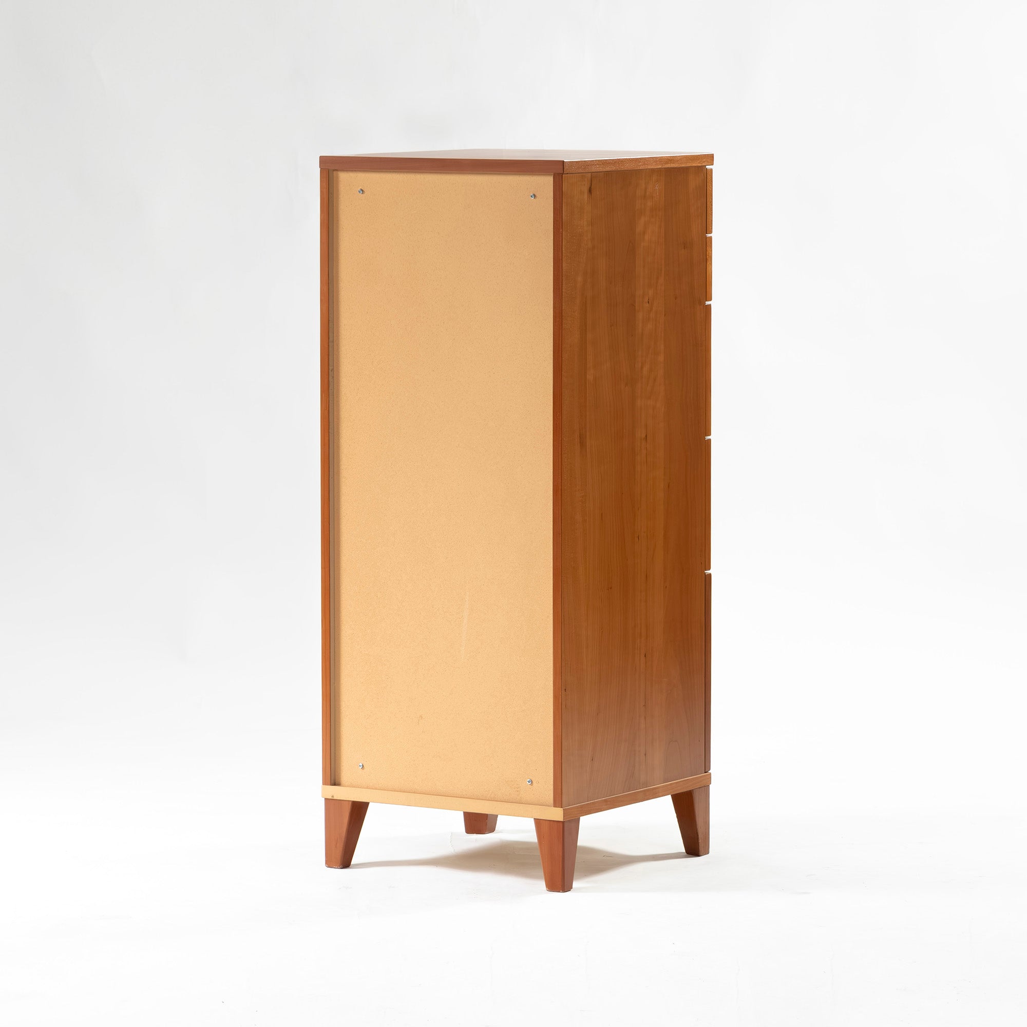 ACTUS WAVE Slim Chest, Cherry Wood, Made in Sweden, Living Room Storage, Scandinavian, Natural, Modern