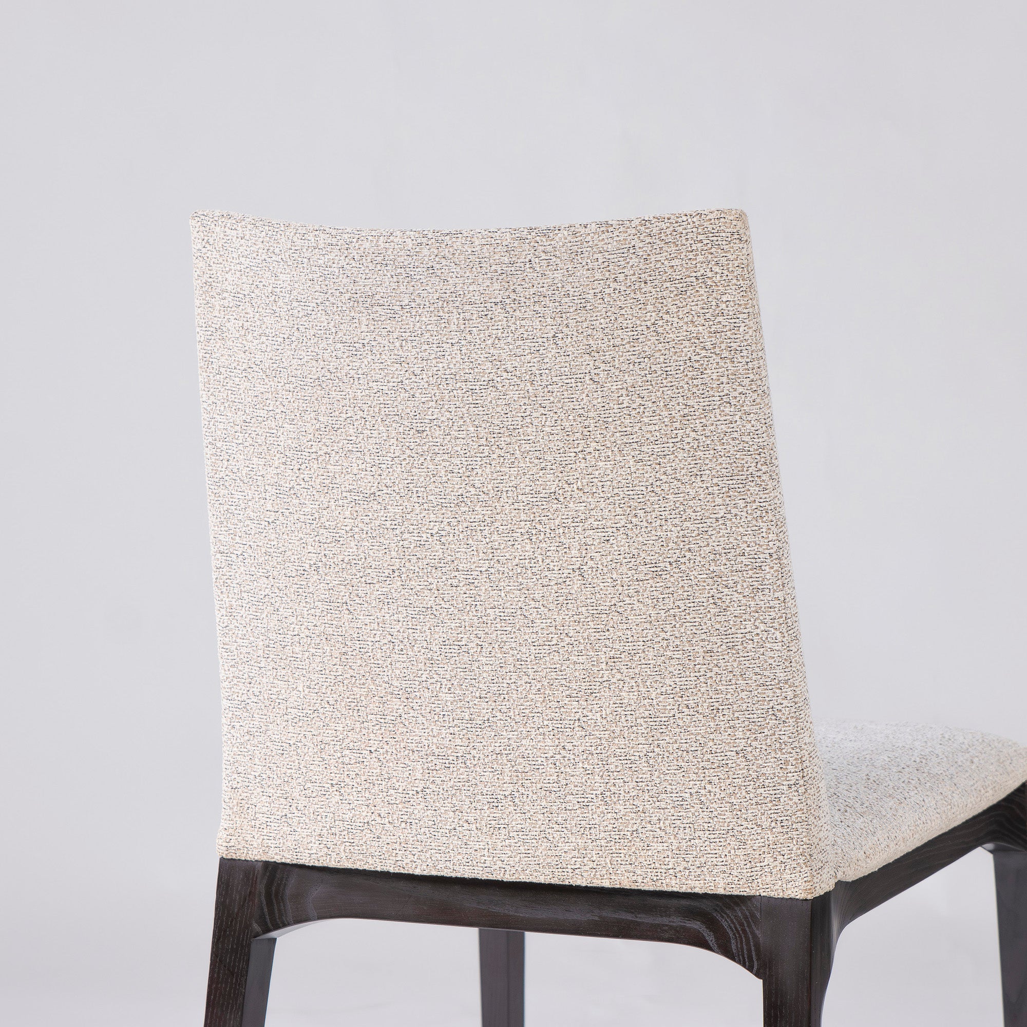 Cassina IXC. LINE armless dining chair (2) in ash and fabric, Italian modern luxury design