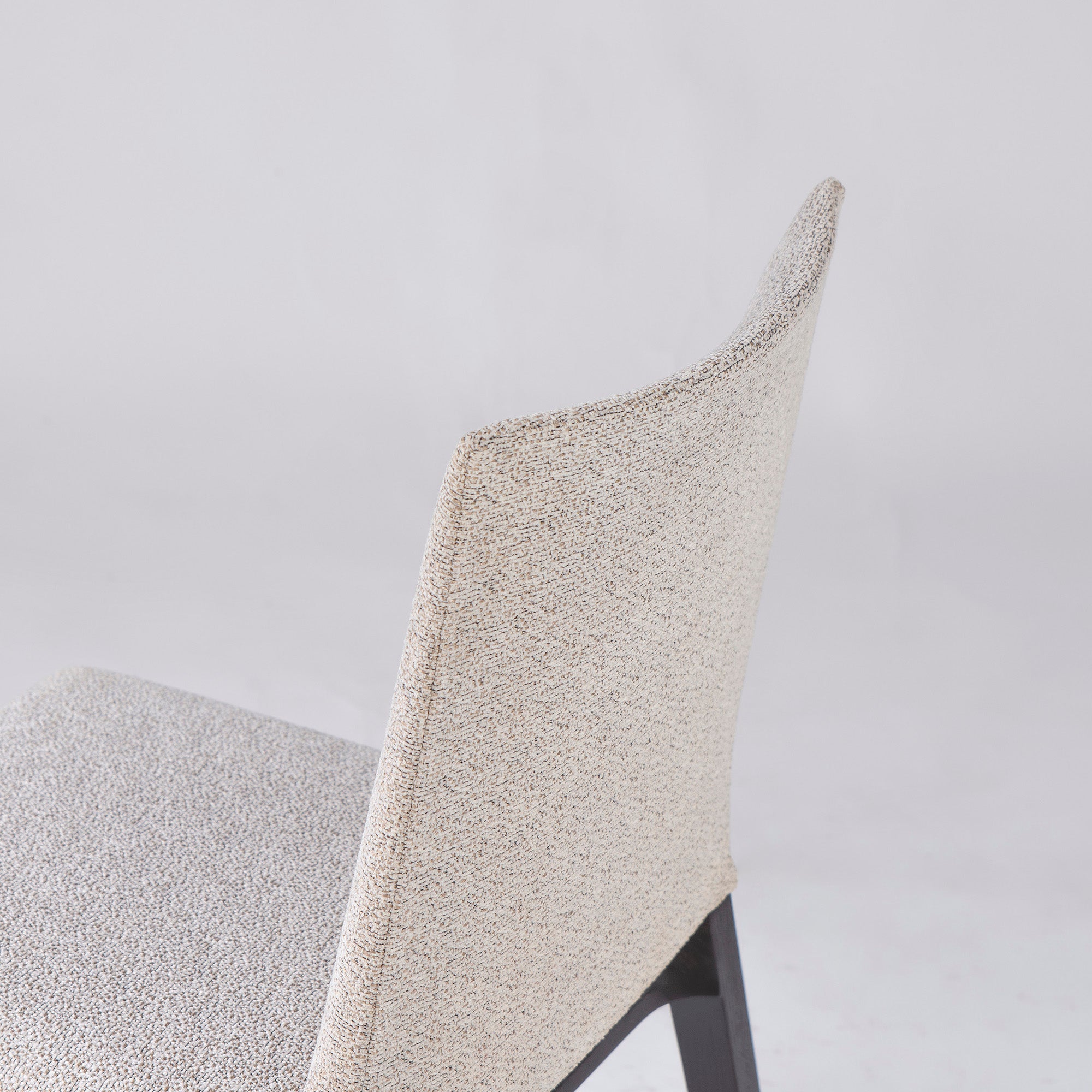Cassina IXC. LINE armless dining chair (2) in ash and fabric, Italian modern luxury design