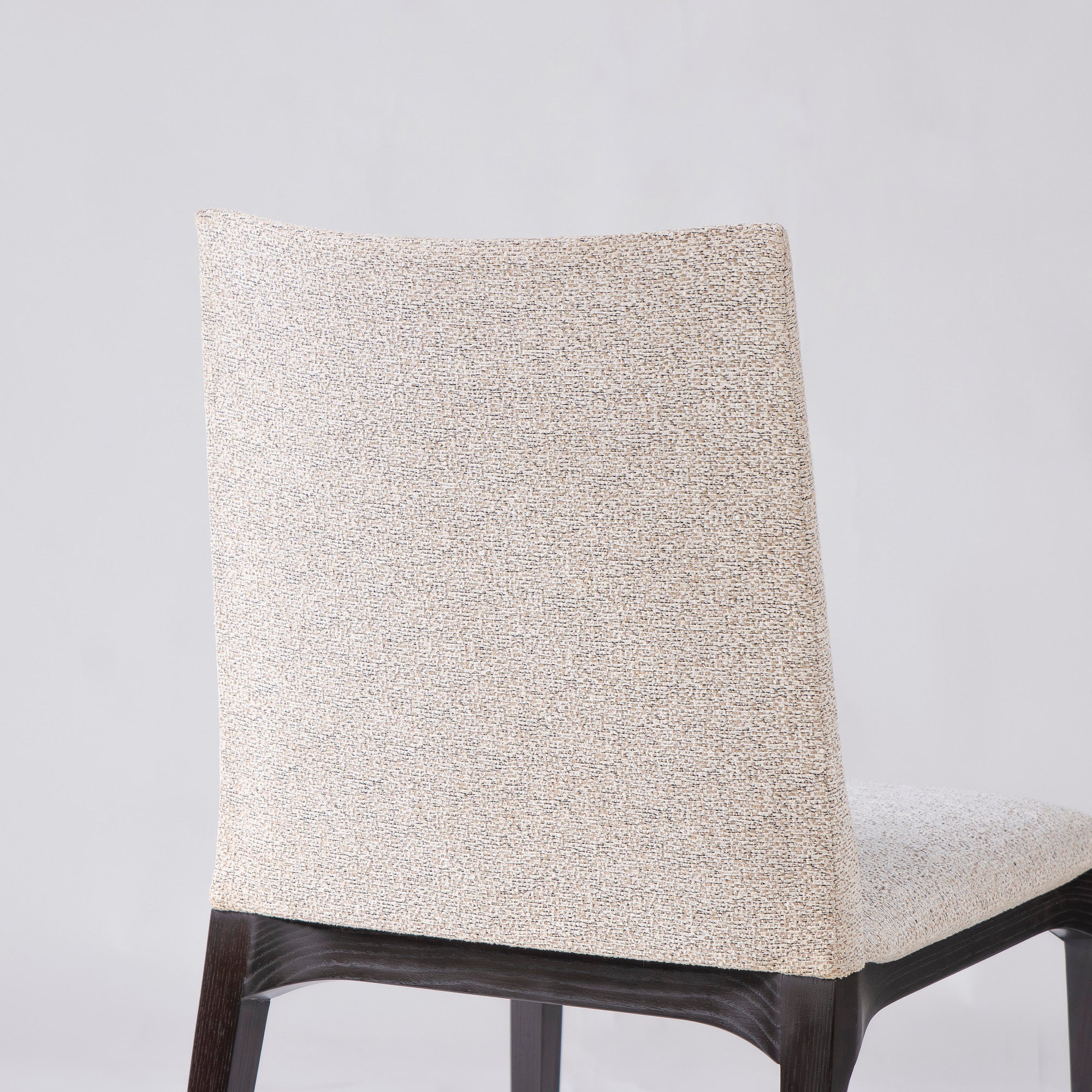 Cassina IXC. LINE armless dining chair (4) in ash wood and fabric, Italian modern luxury design